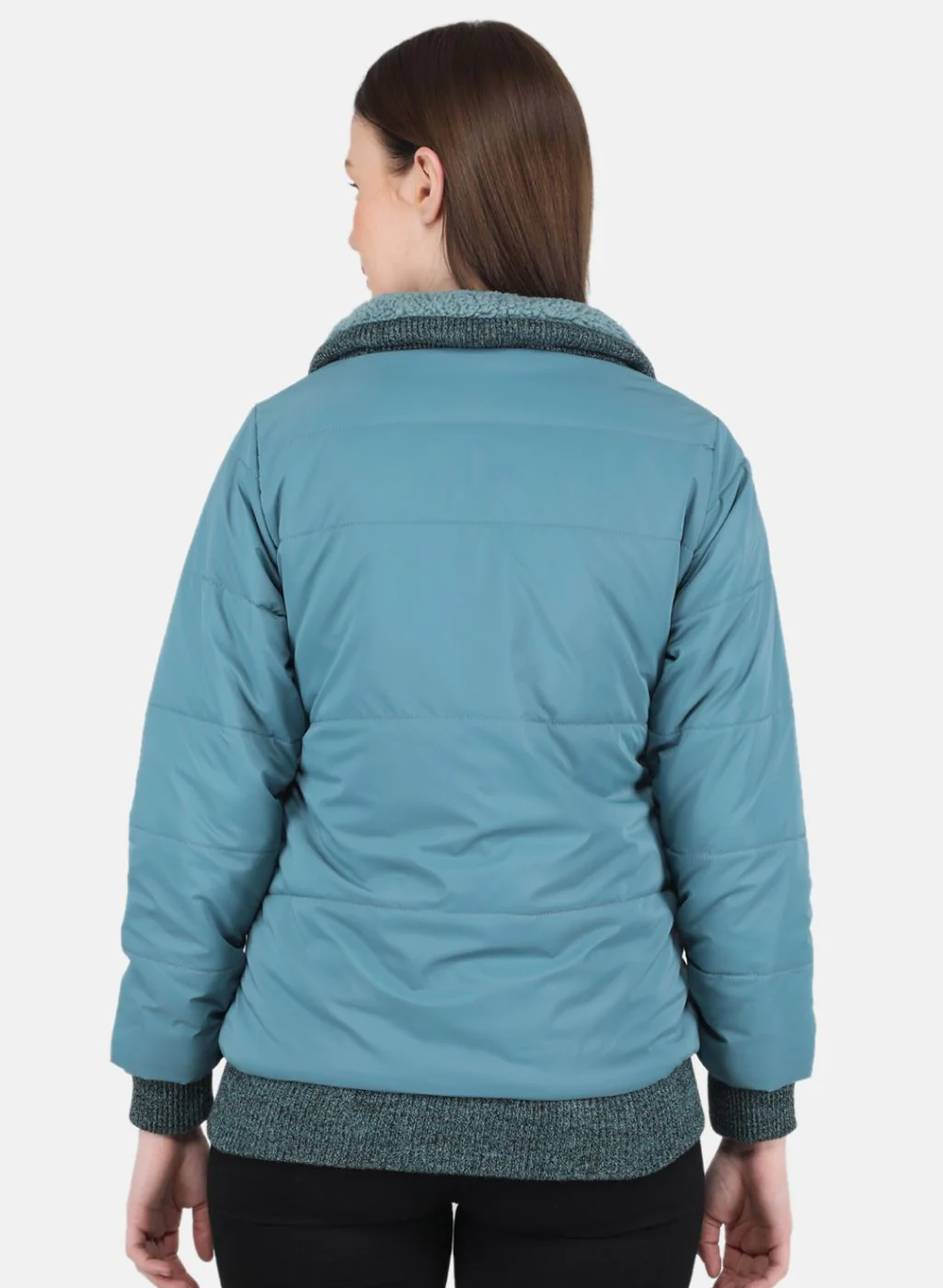 Women Blue Stripe Jacket - Image 3