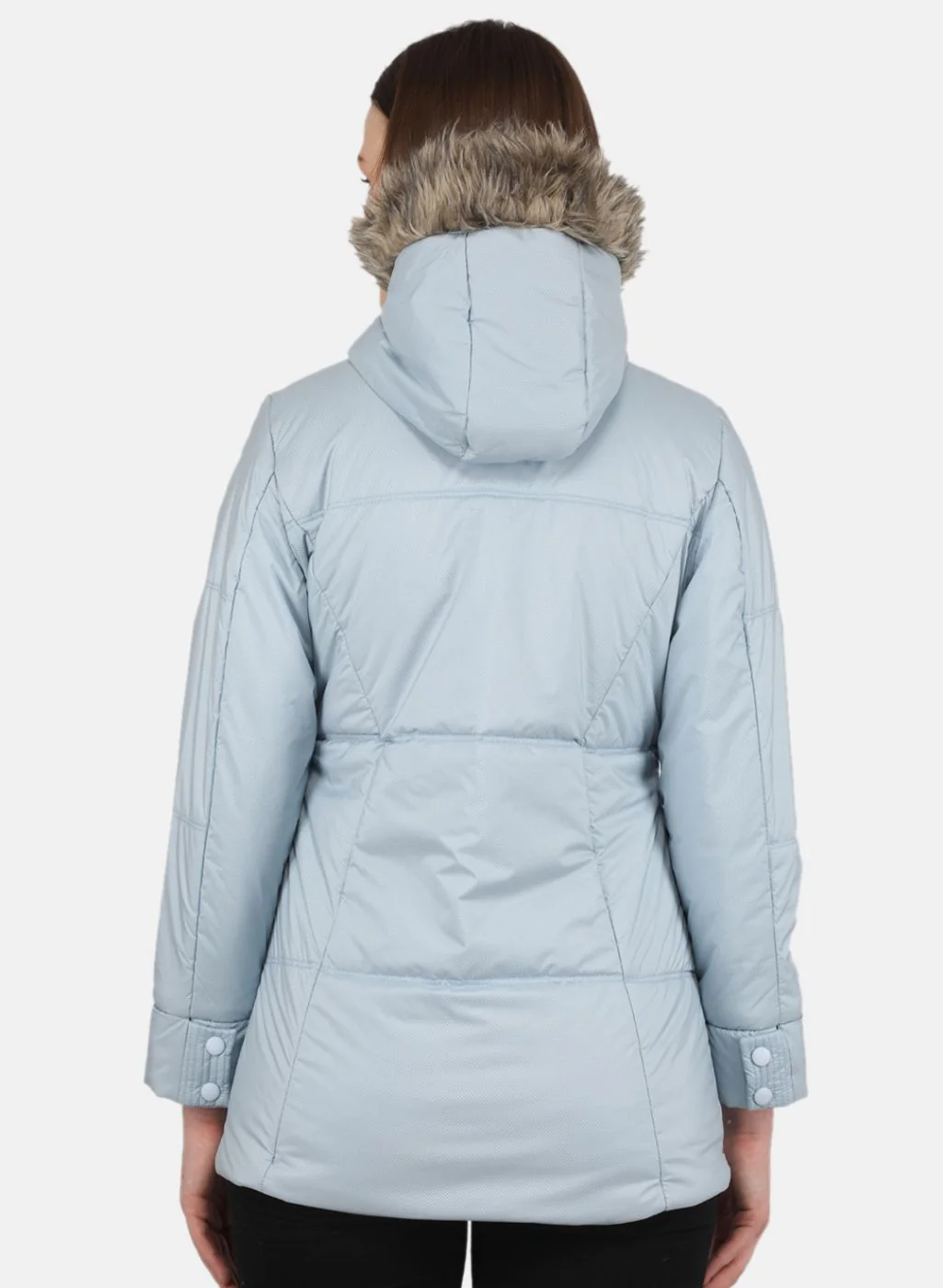 Women Blue Stripe Jacket - Image 3