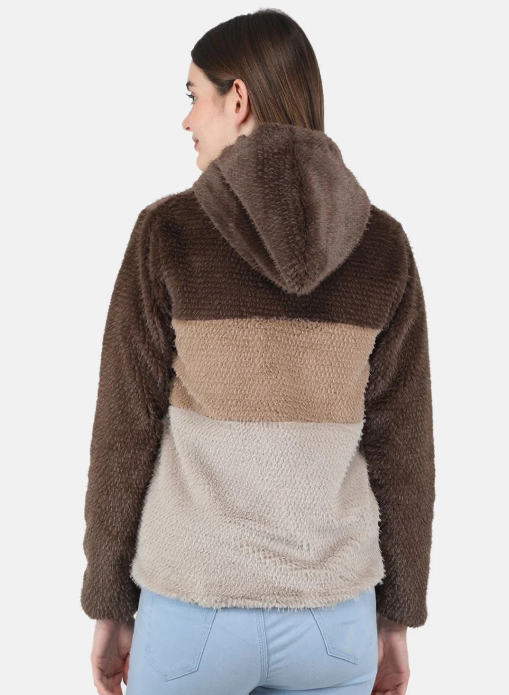 Women Brown Printed Jacket - Image 3