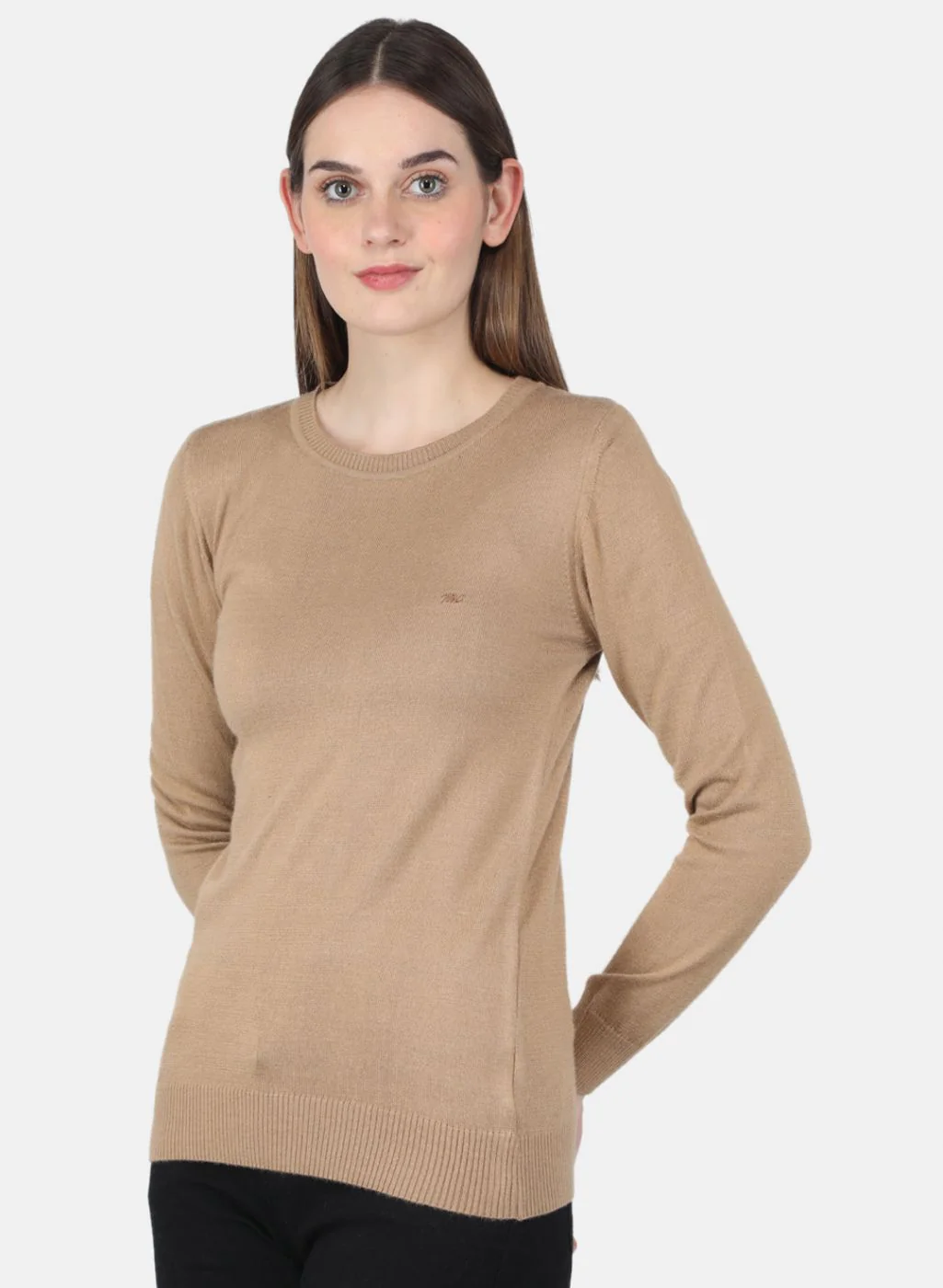 Women Brown Solid Top - Image 2