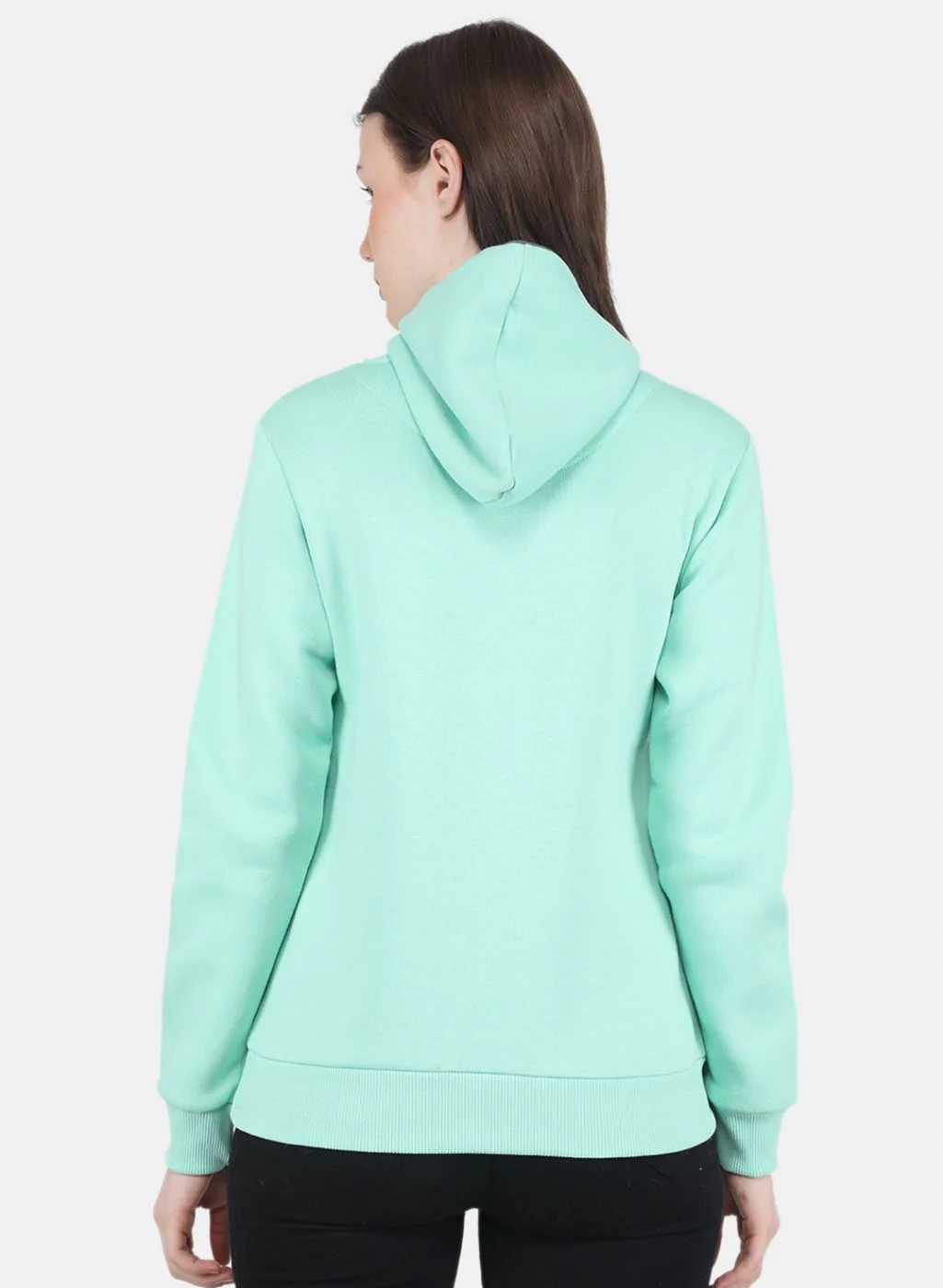 Women Green Embroidered Sweatshirt - Image 3
