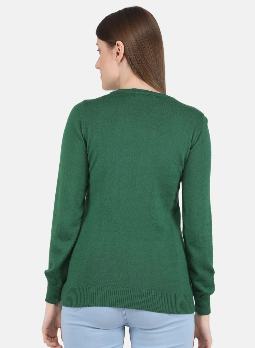 Women Green Solid Top - Image 3