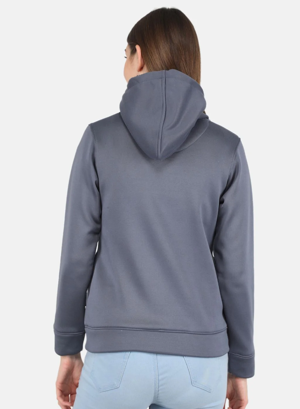 Women Grey Printed Sweatshirt - Image 3