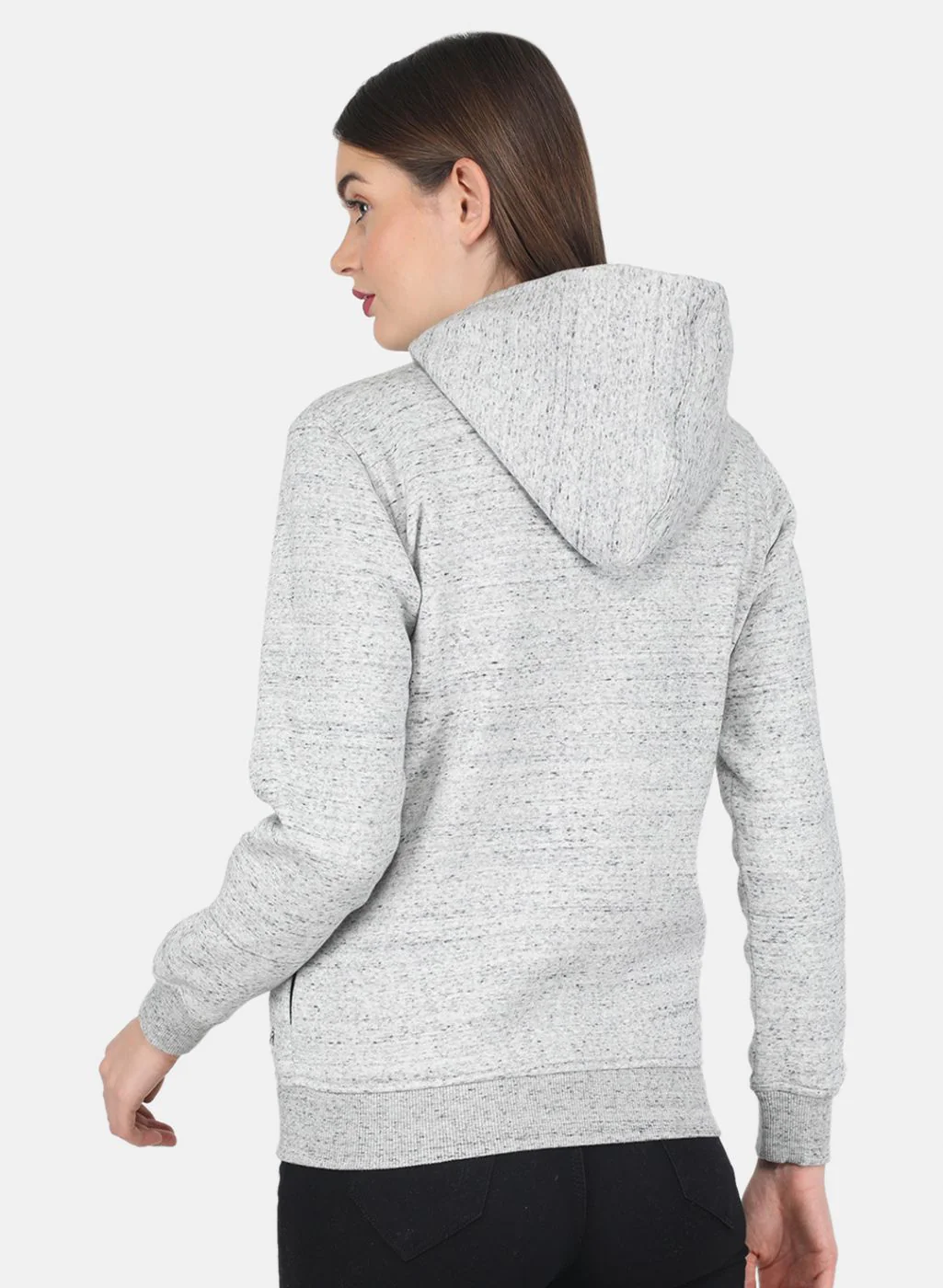 Women Grey Printed Sweatshirt - Image 3