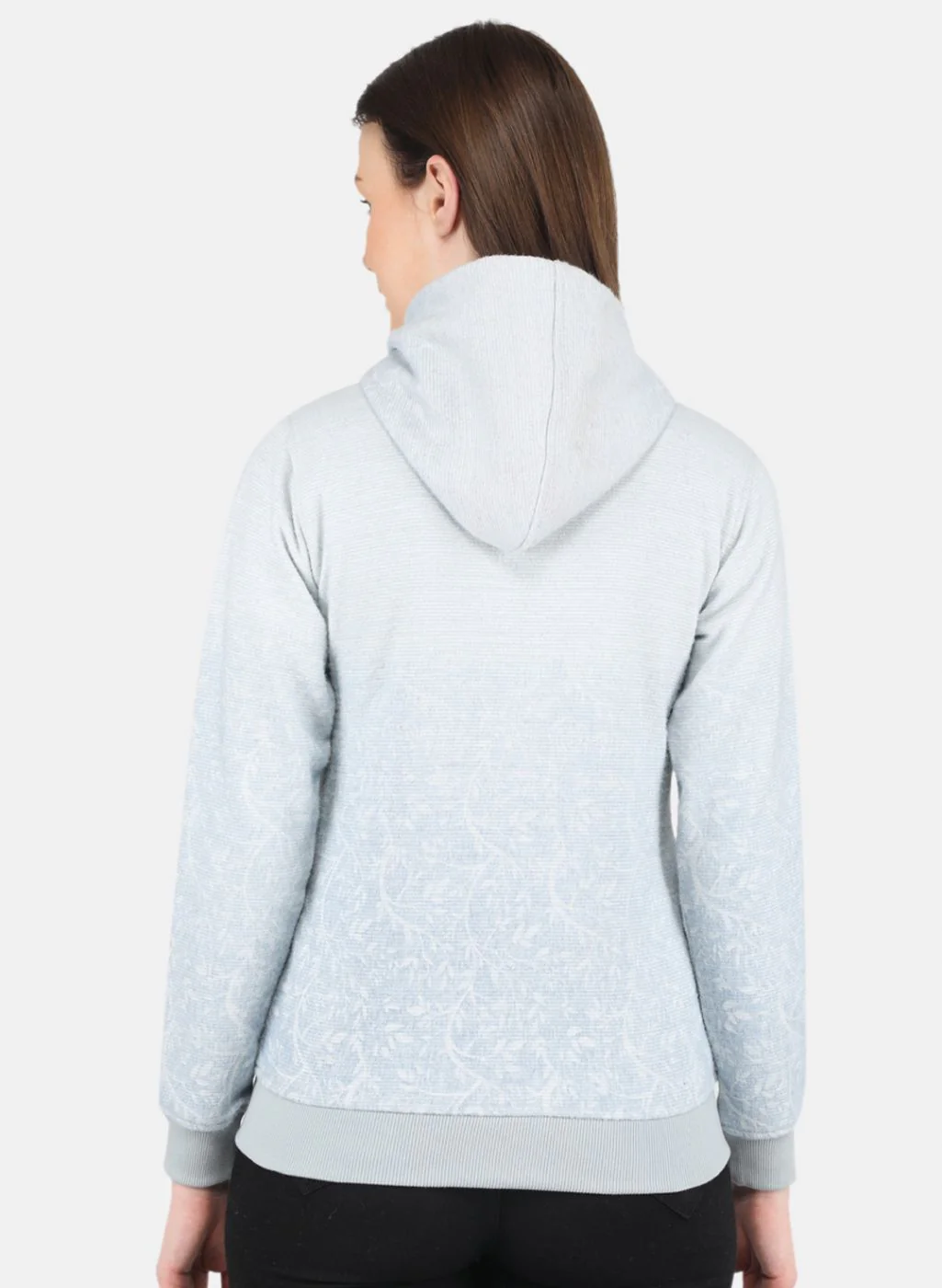 Women Grey Printed Sweatshirt - Image 3
