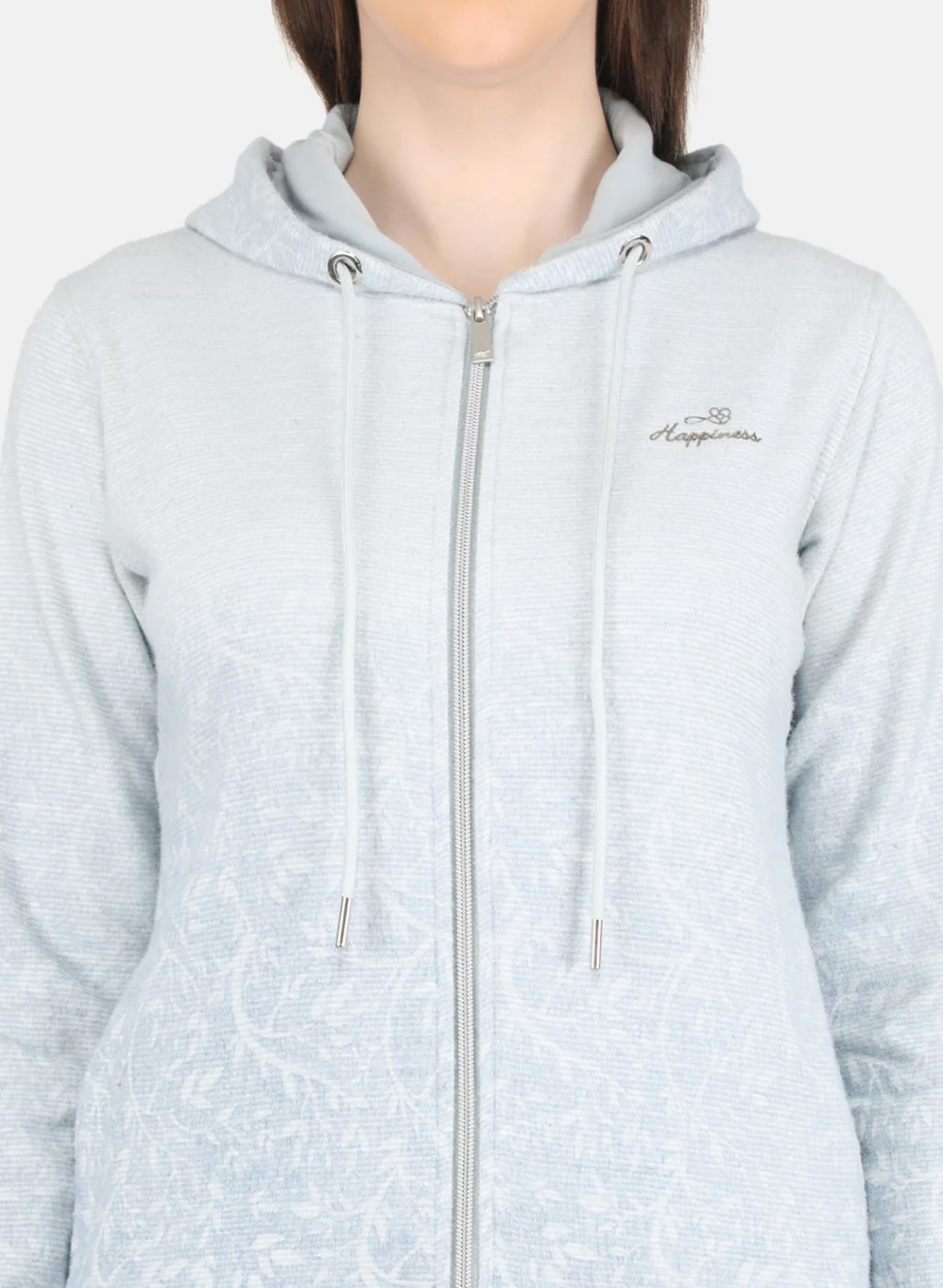 Women Grey Printed Sweatshirt - Image 5