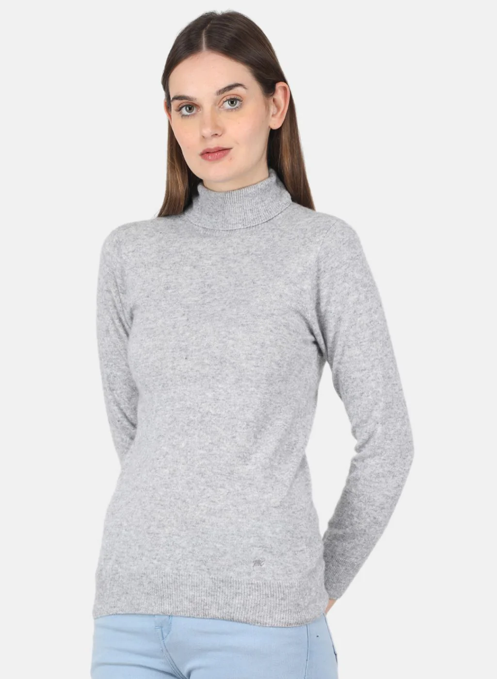 Women Grey Solid Top - Image 2
