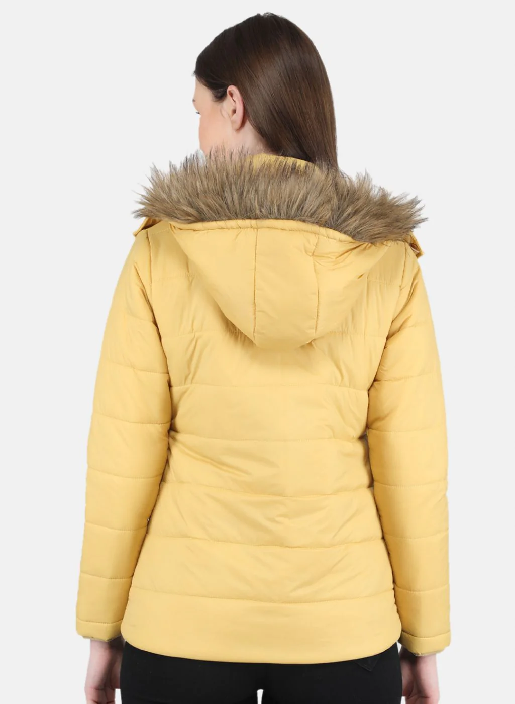 Women Mustard Embroidered Jacket - Image 3