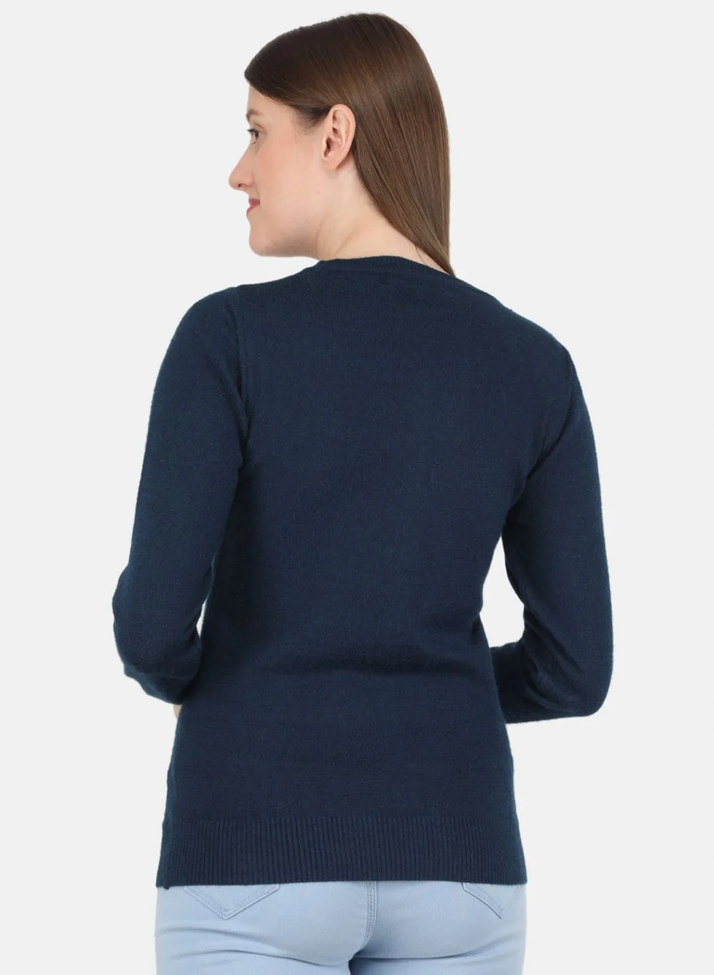 Women NAvy Blue Solid Top - Image 3