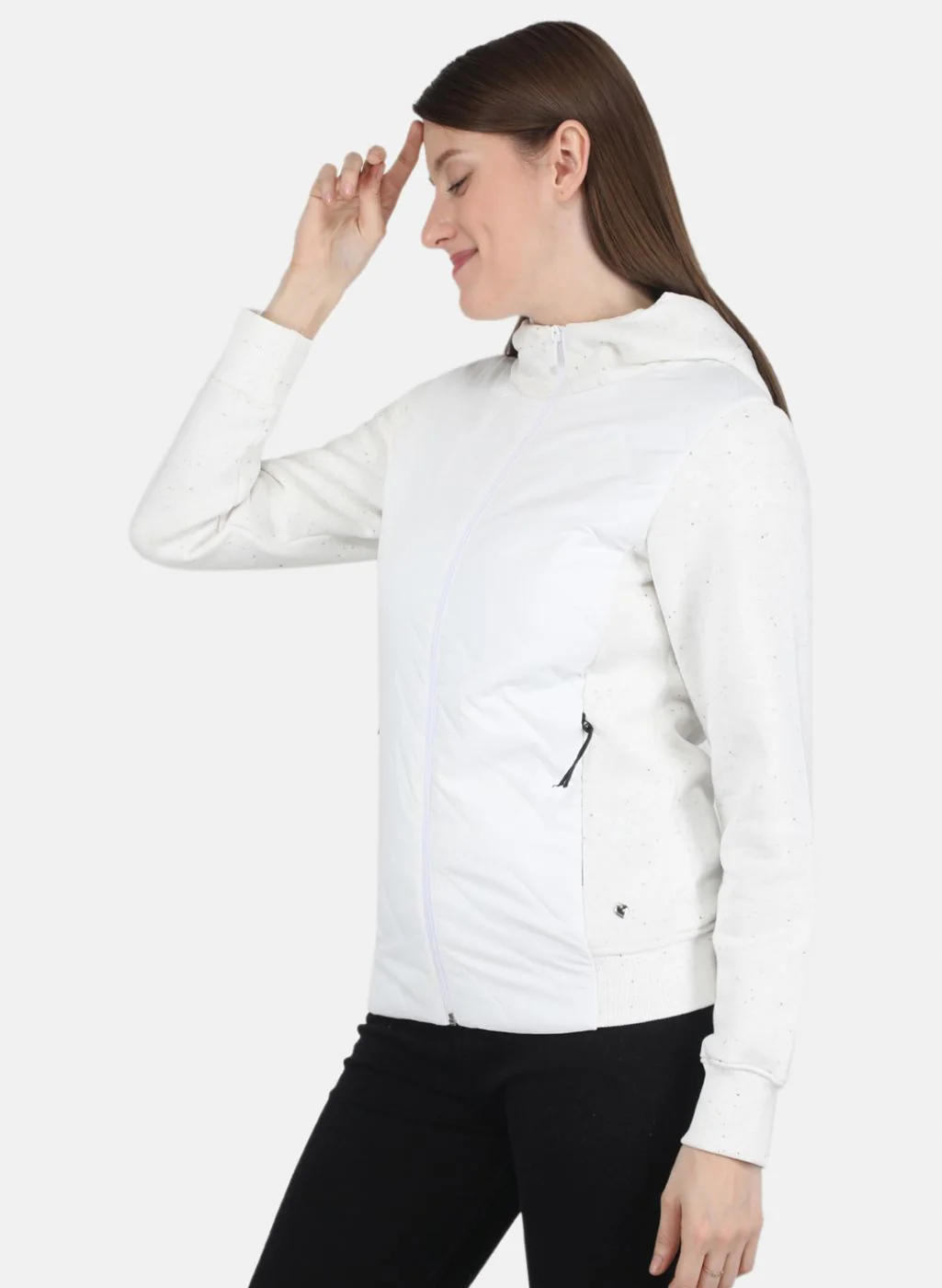 Women Off White Printed Sweatshirt - Image 2