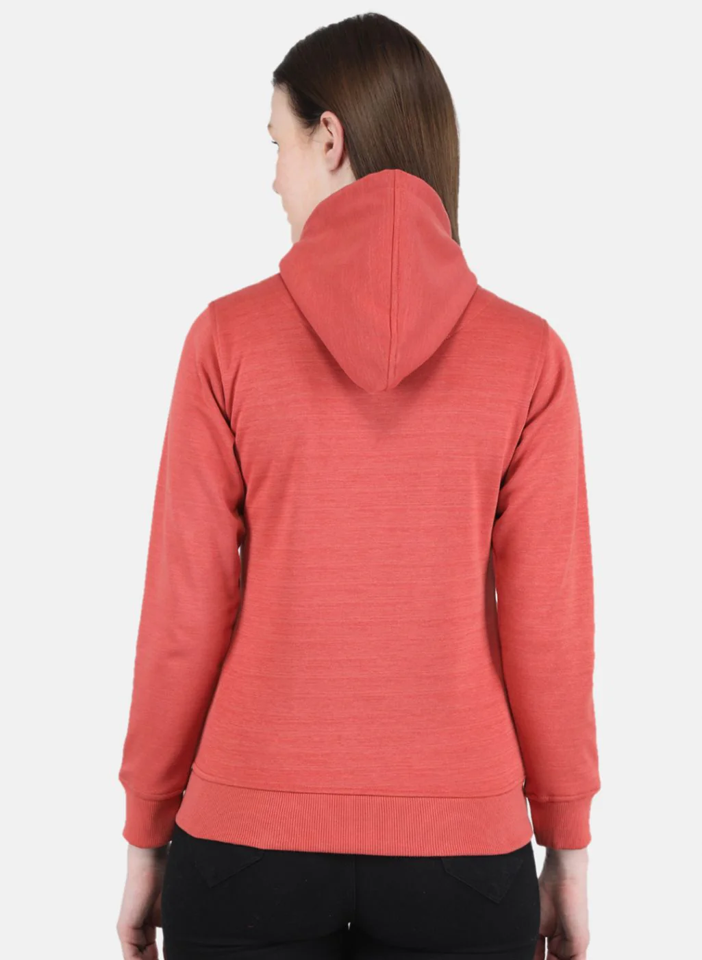 Women Orange Printed Sweatshirt - Image 3
