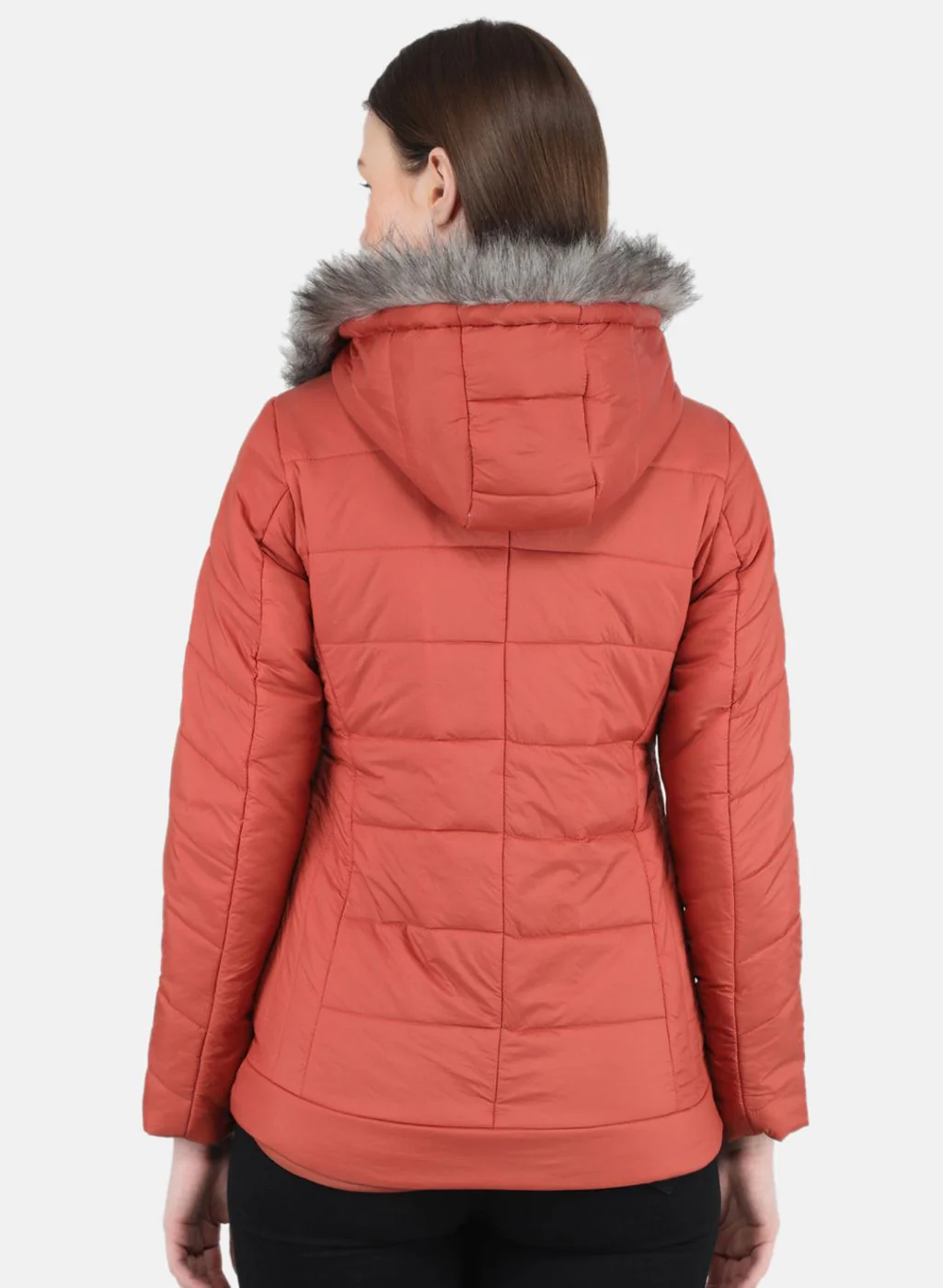 Women Orange Solid Jacket - Image 3