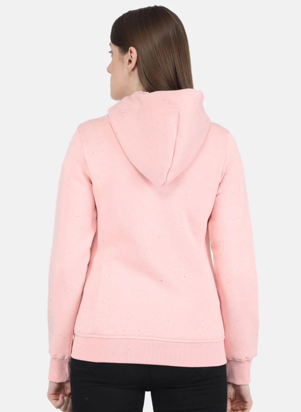 Women Peach Printed Sweatshirt - Image 3