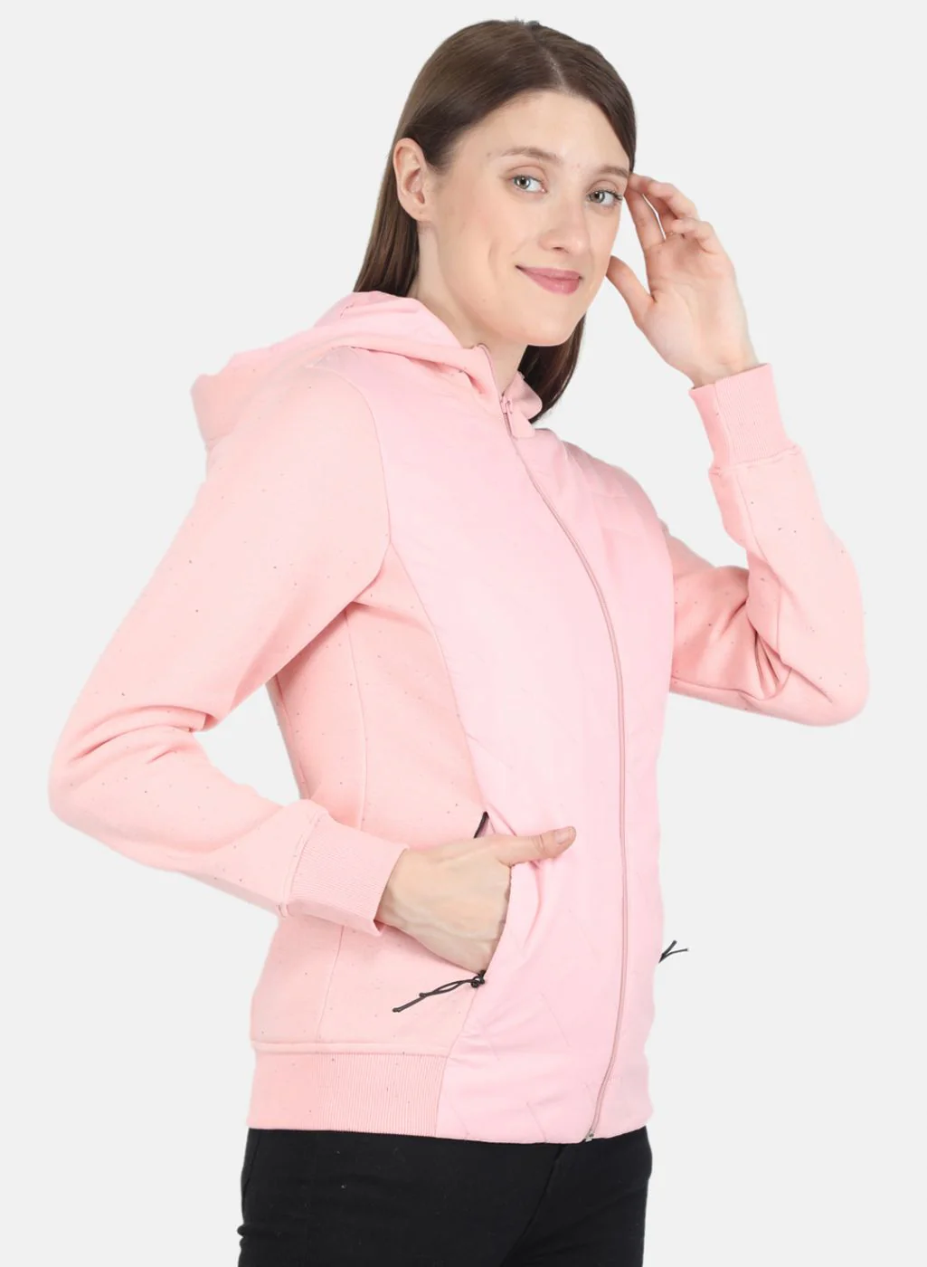Women Peach Printed Sweatshirt - Image 6