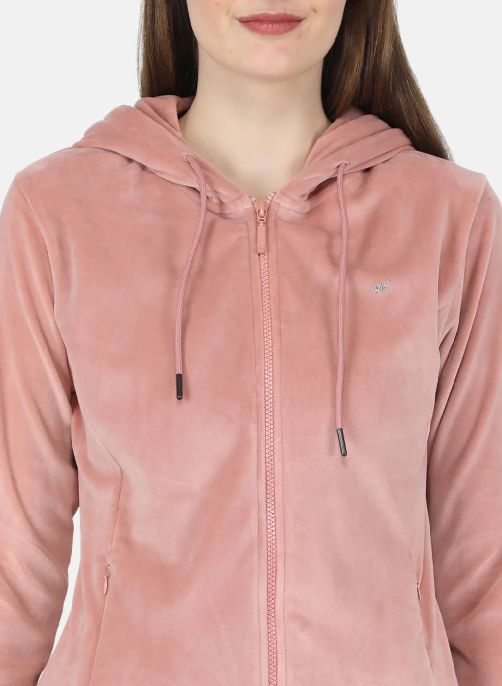Women Peach Solid Tracksuit - Image 5