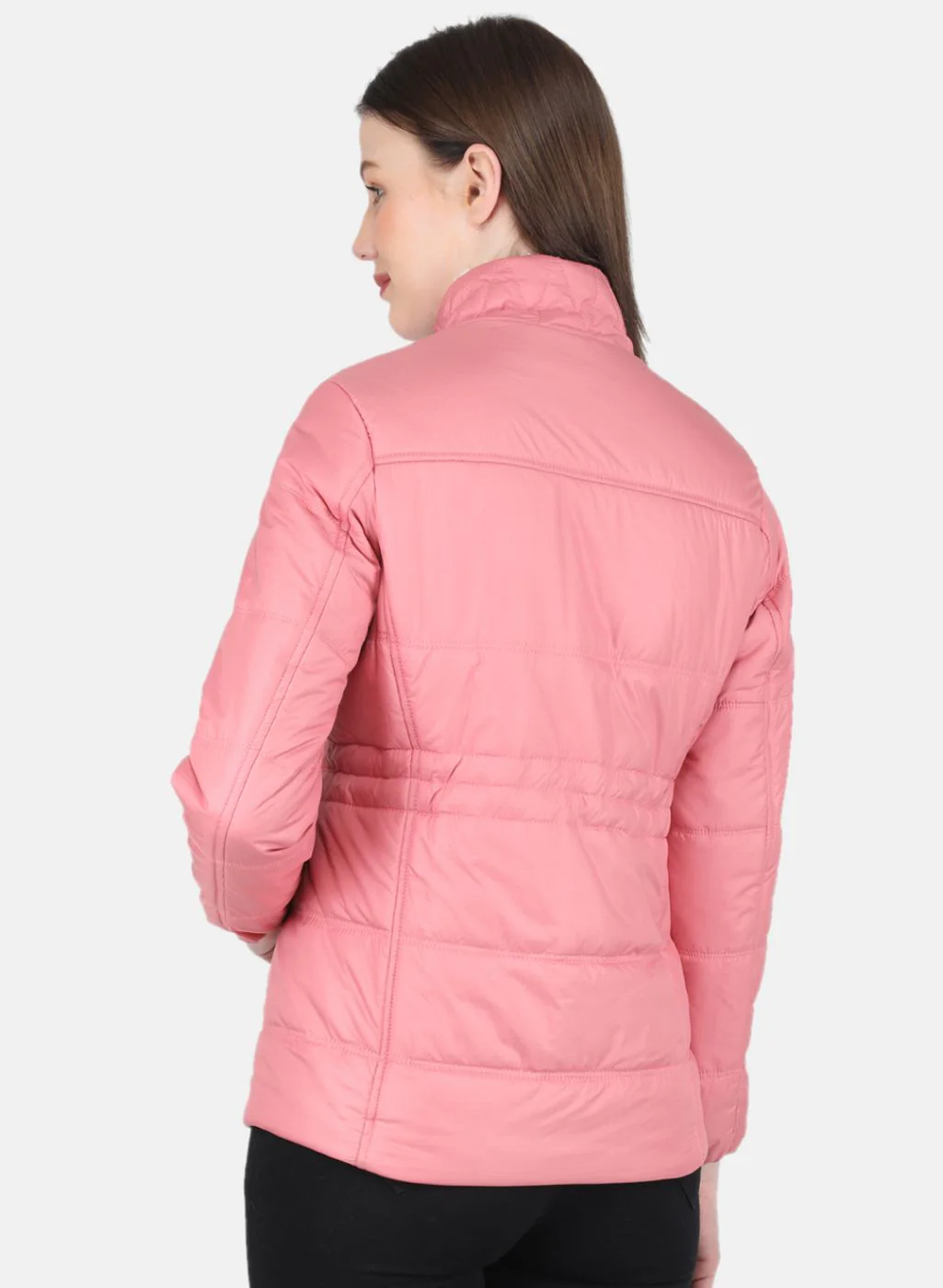 Women Pink Puffer Jacket - Image 3