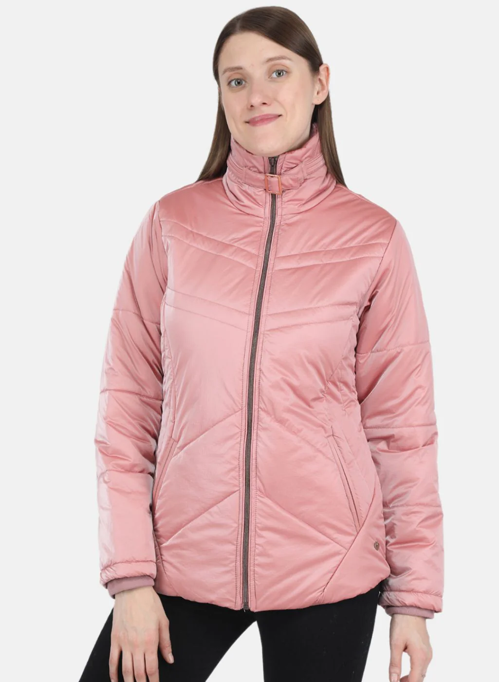 Women Pink Printed Jacket