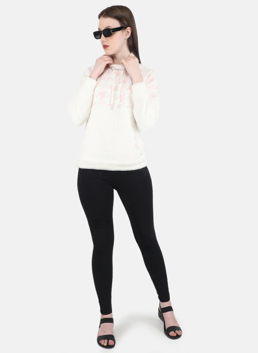 Women Pink Printed Sweatshirt - Image 4