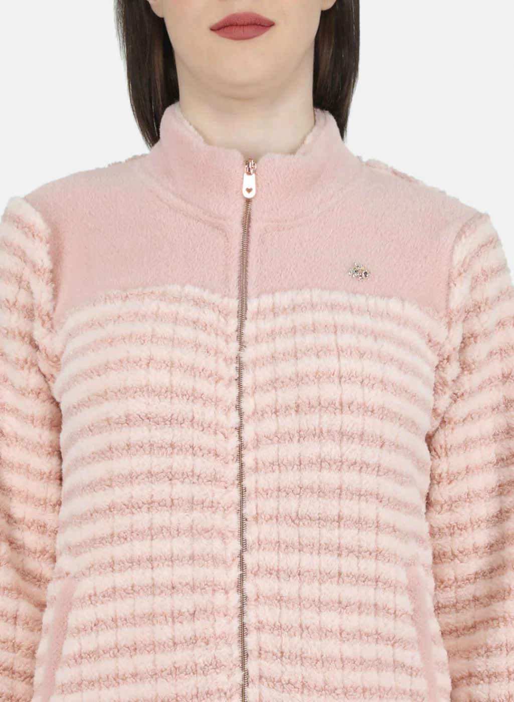 Women Pink Printed Sweatshirt - Image 5