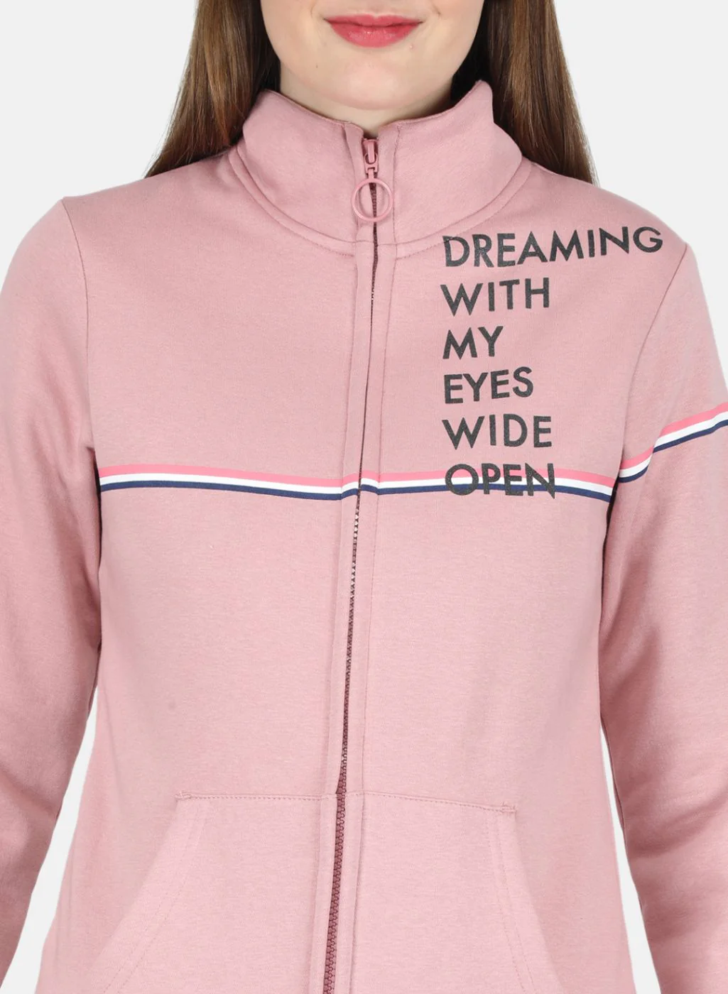 Women Pink Printed Tracksuit - Image 5