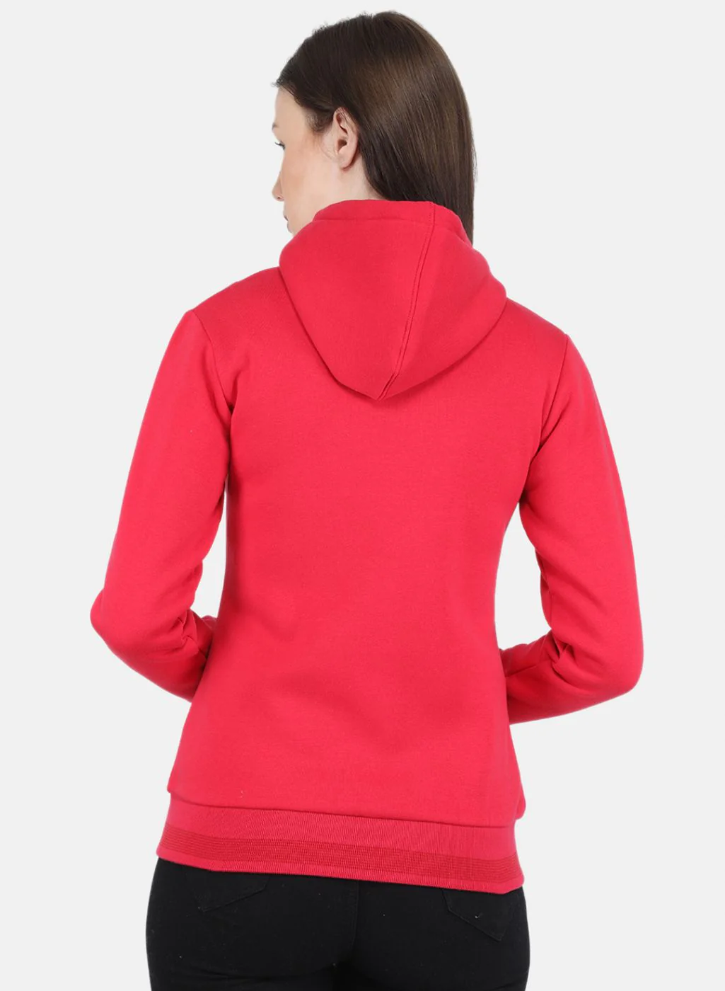 Women Pink Solid Sweatshirt - Image 4