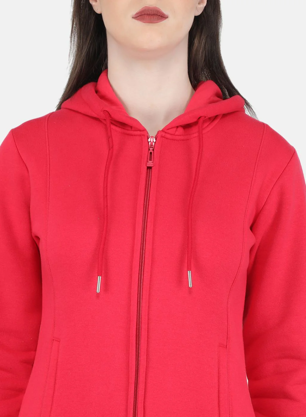 Women Pink Solid Sweatshirt - Image 6