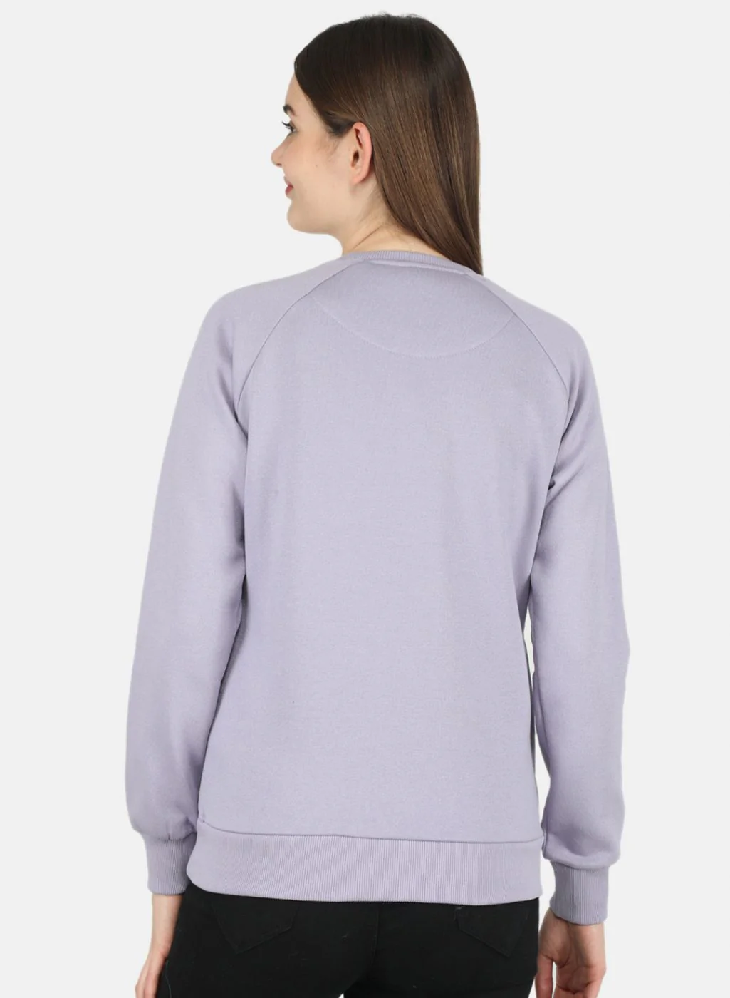 Women Purple Printed Sweatshirt - Image 3