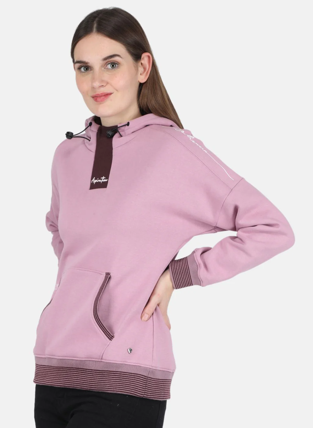 Women Purple Printed Sweatshirt - Image 2