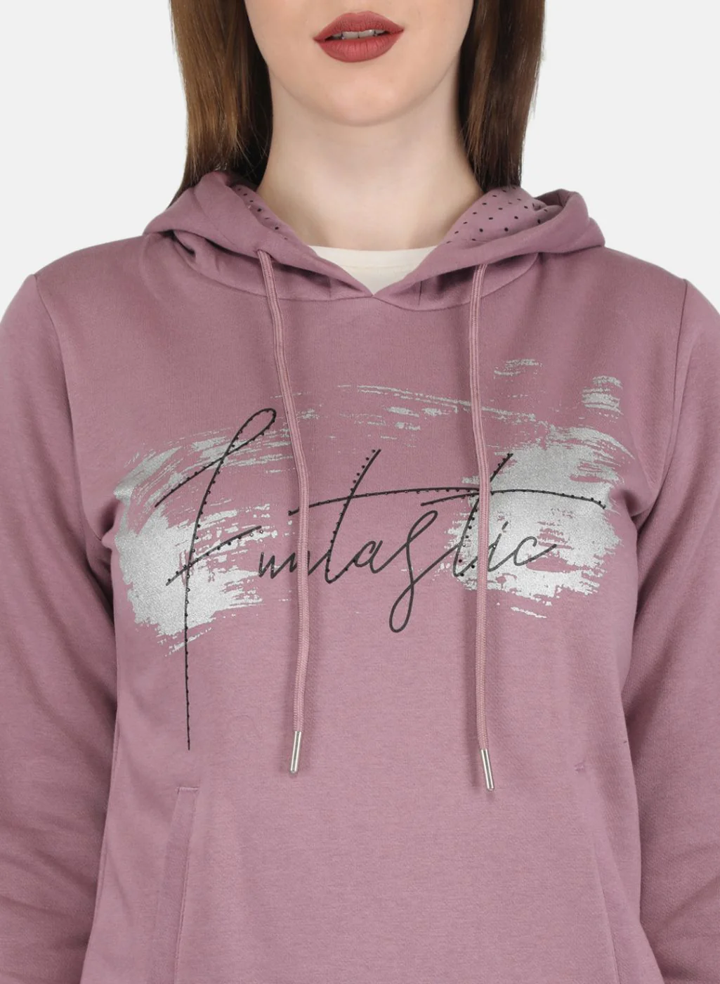Women Purple Printed Sweatshirt - Image 5