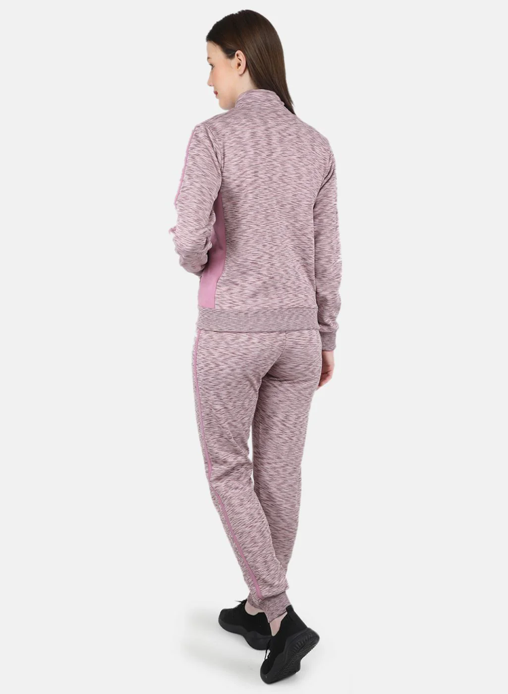 Women Purple Printed Tracksuit - Image 3