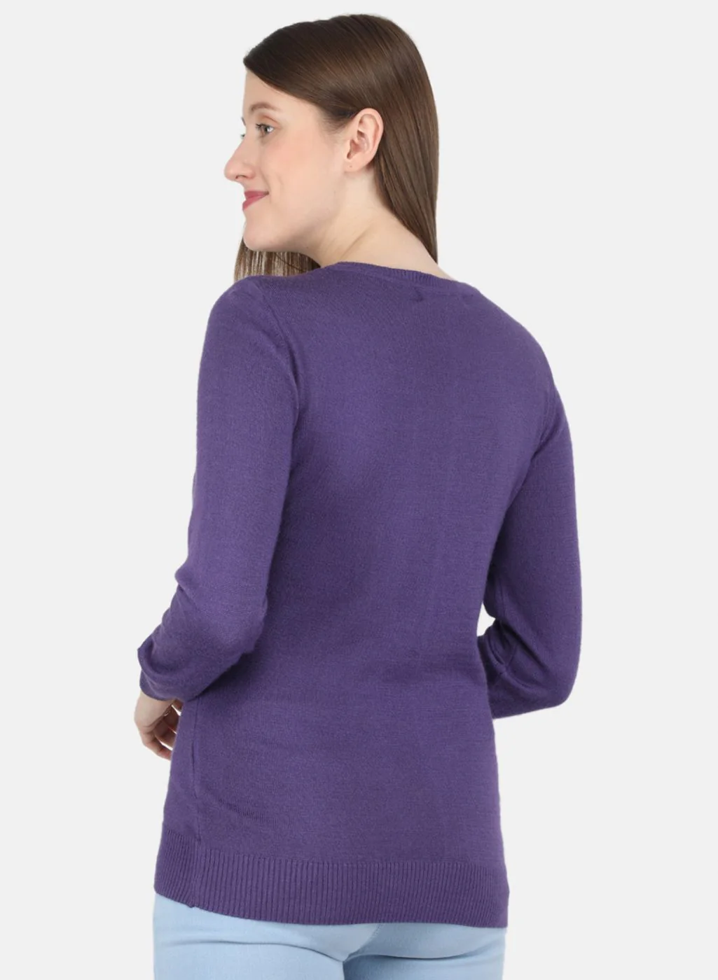 Women Purple Solid Top - Image 3