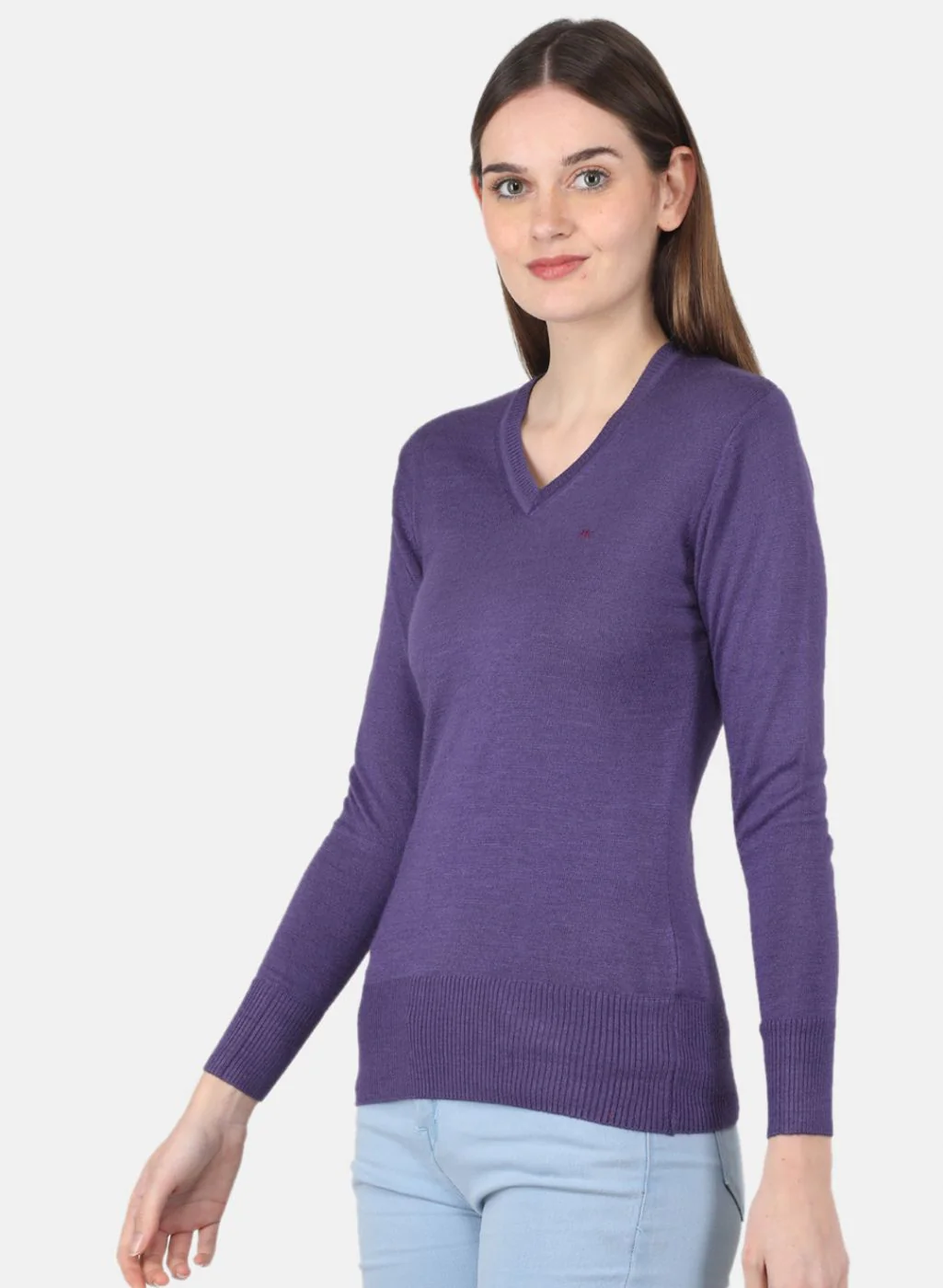 Women Purple Solid Top - Image 2