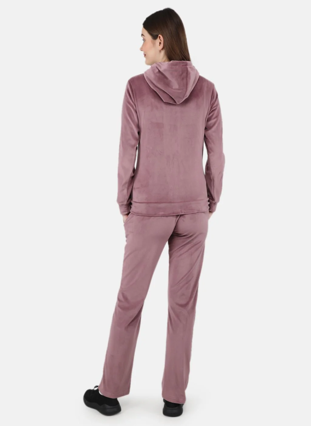 Women Purple Solid Tracksuit - Image 3