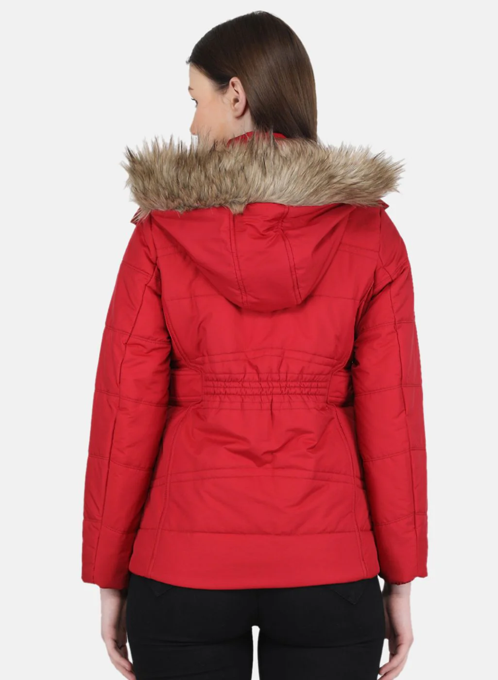 Women Red Solid Jacket - Image 3