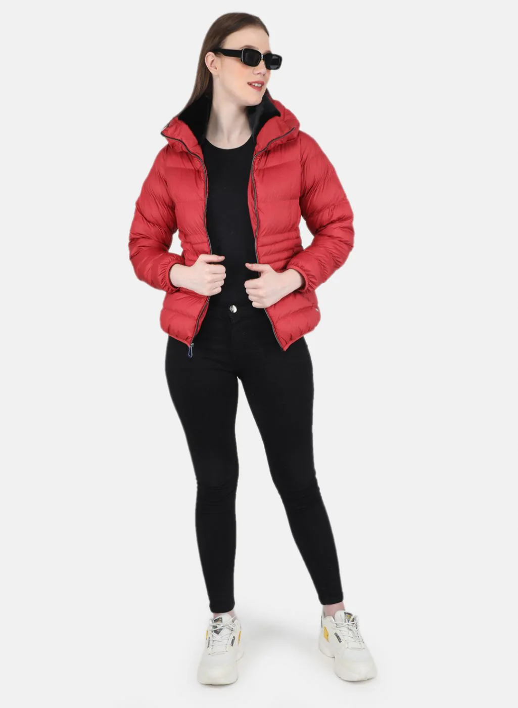 Women Red Stripe Jacket - Image 4