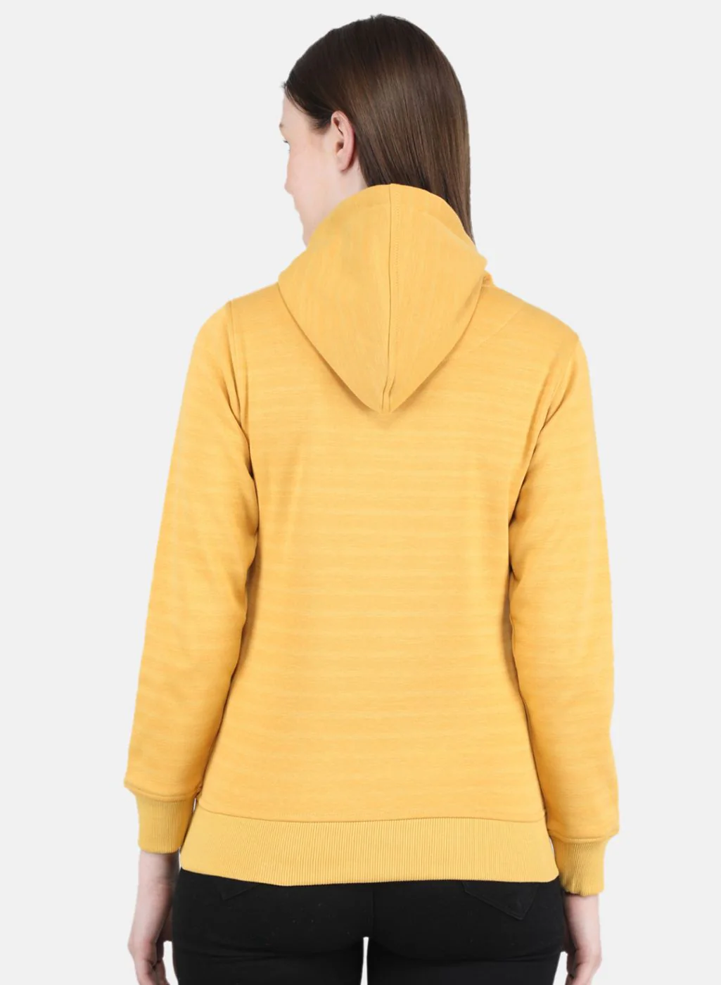 Women Yellow Printed Sweatshirt - Image 3