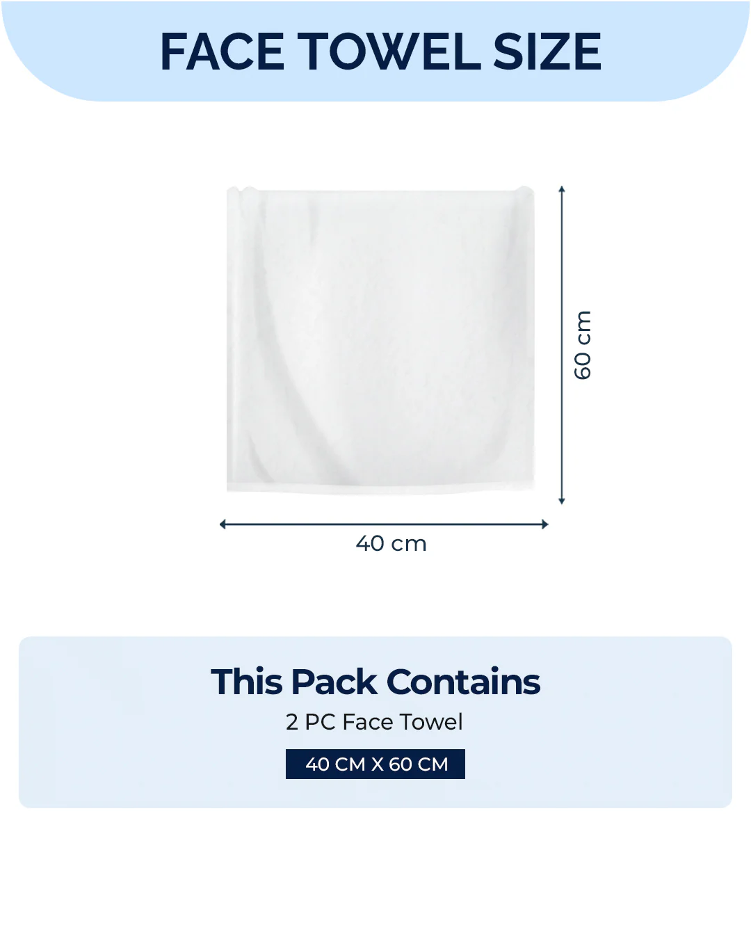 Navy Blue Cotton Solid 350 GSM Hand Towel (Pack of 2) - Image 6