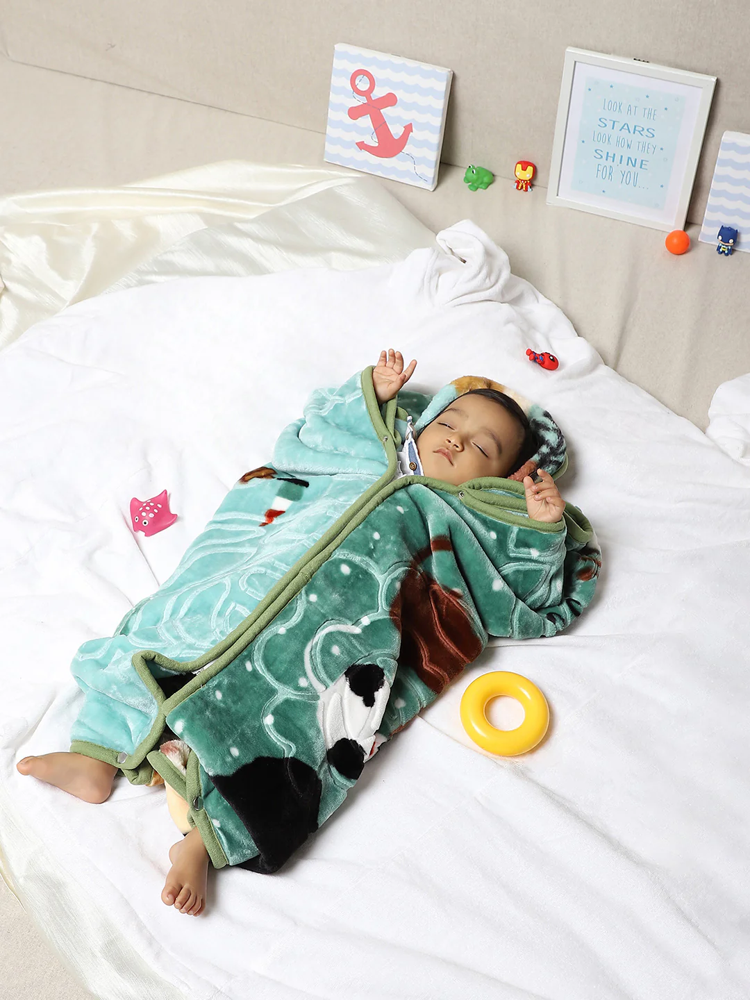 Printed Baby Blanket for Heavy Winter -1 Ply