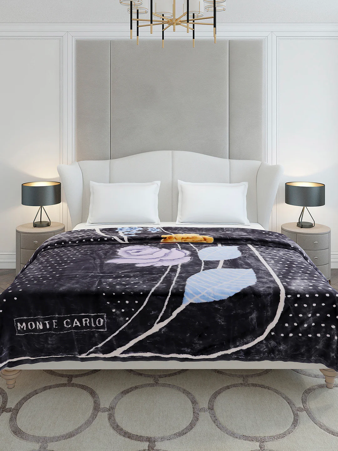 Printed Double Bed 2 Ply, 852 GSM Blanket for Heavy Winter - (Marshal) - Image 2
