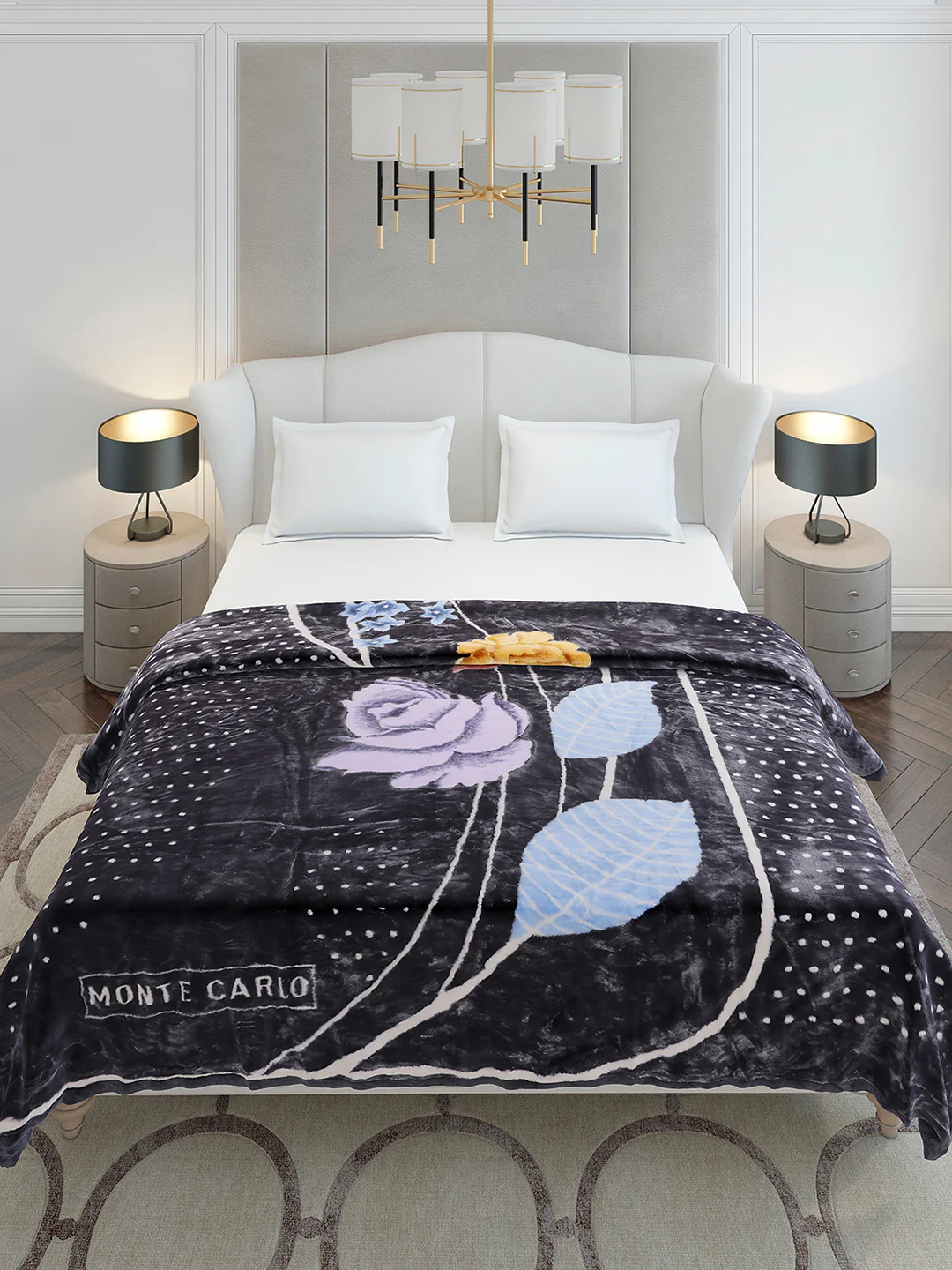 Printed Double Bed 2 Ply, 852 GSM Blanket for Heavy Winter - (Marshal) - Image 3