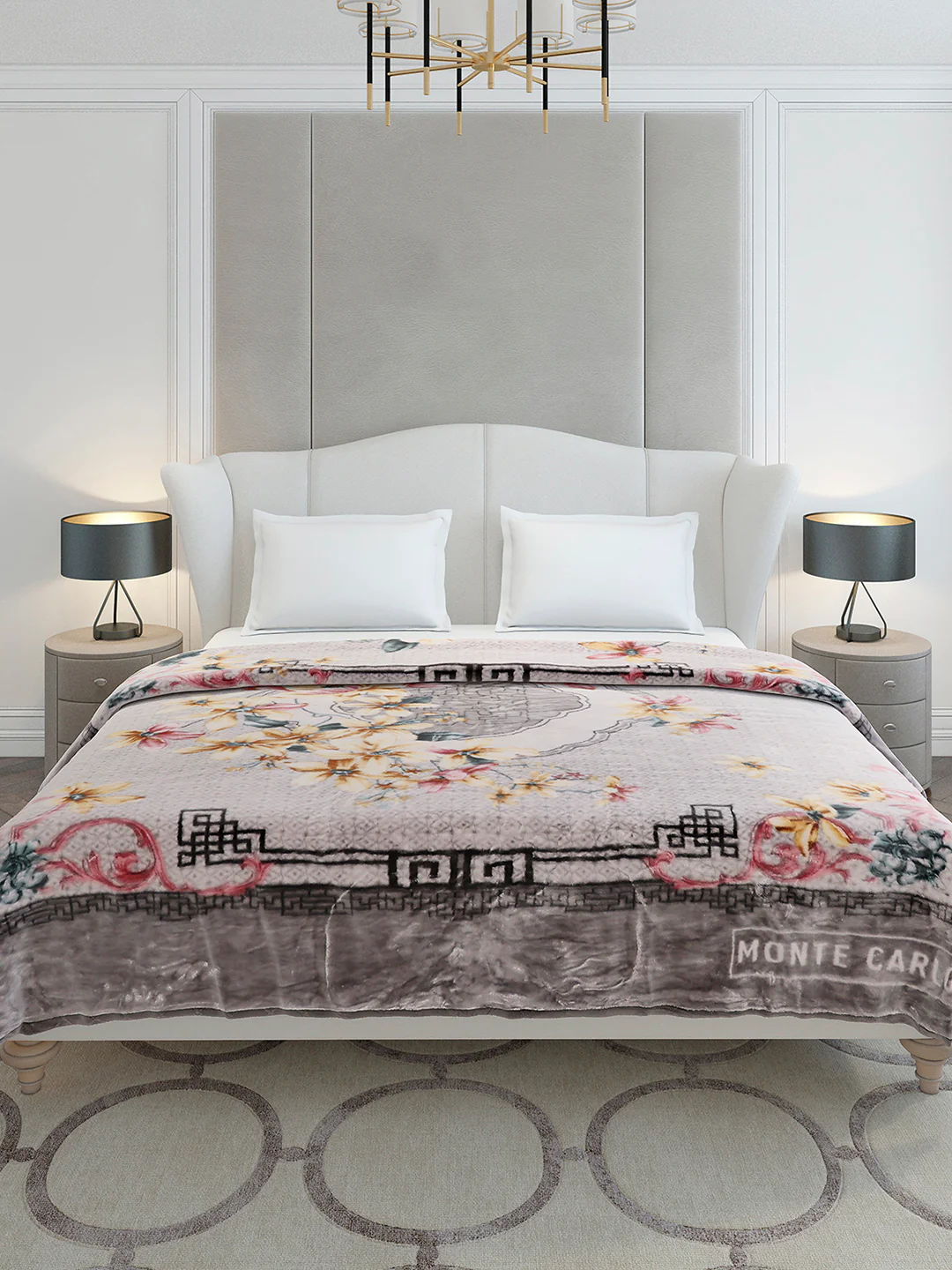 Printed Double Bed 2 Ply, 852 GSM Blanket for Heavy Winter - (Marshal) - Image 2