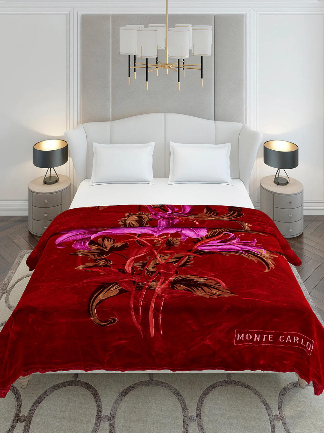 Printed Double Bed 2 Ply, 1136 GSM Blanket for Heavy Winter - (Monarch) - Image 3