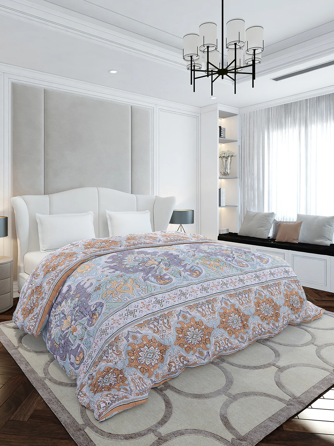 Printed Double Bed 210 GSM Duvet Cover - (Ecoease)