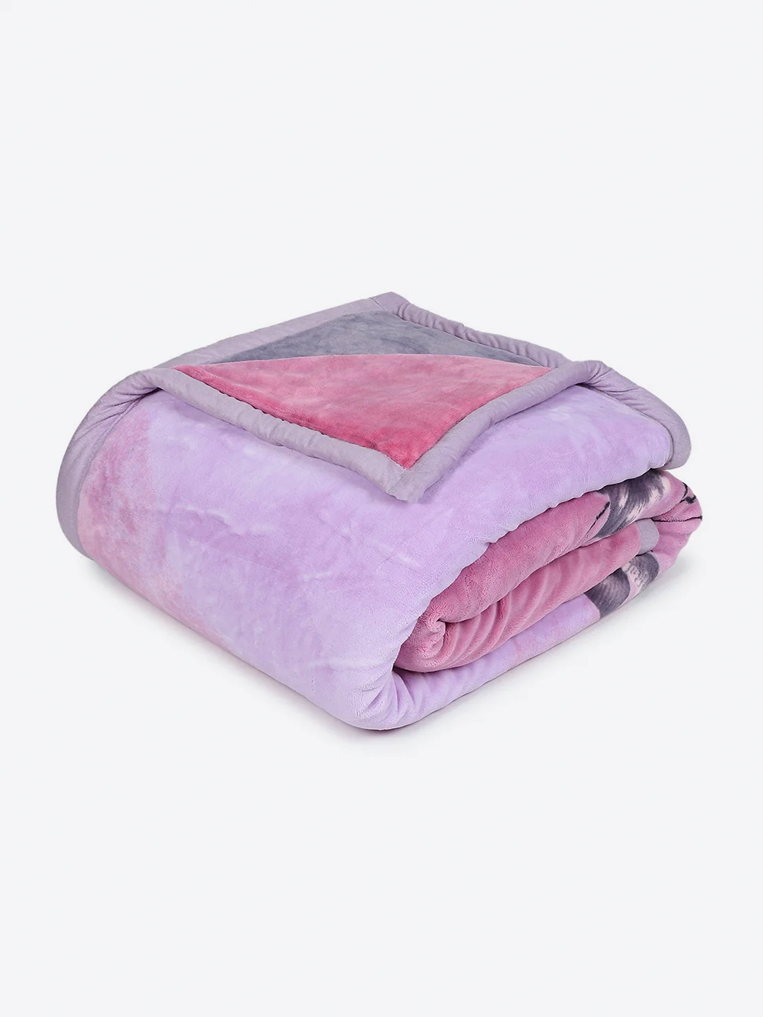 Printed Double Bed 3, 890 GSM Ply Blanket for Heavy Winter - (Rosewood) - Image 5