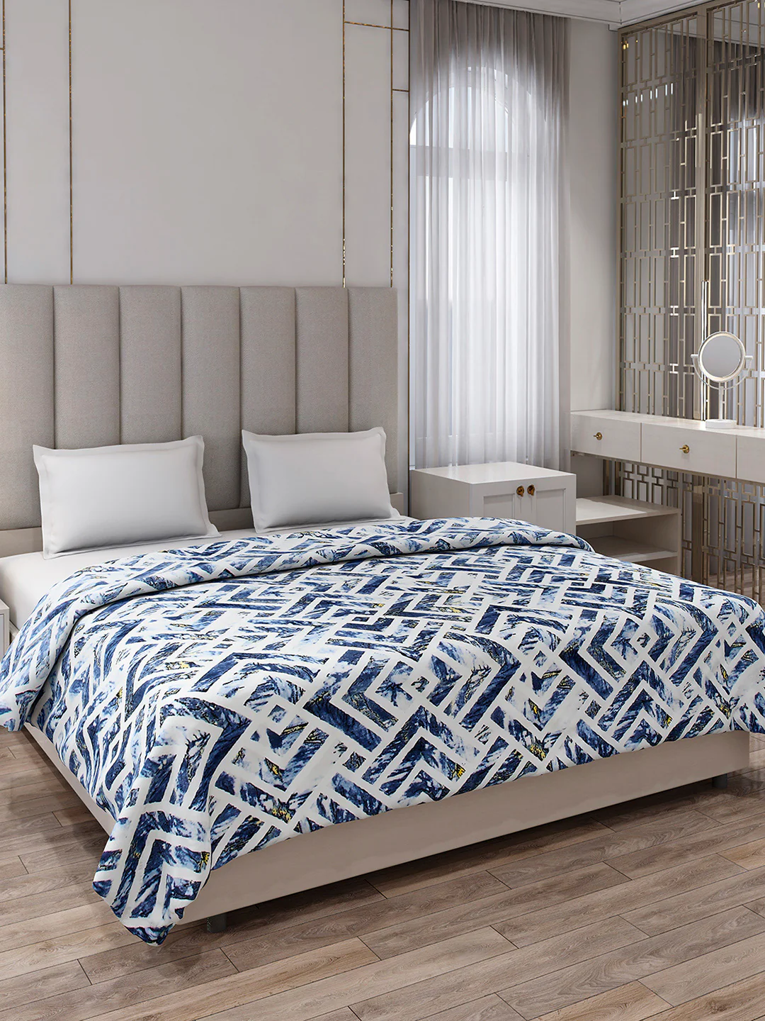 Printed Double Bed 354 GSM Blanket for AC Room - (Opera)