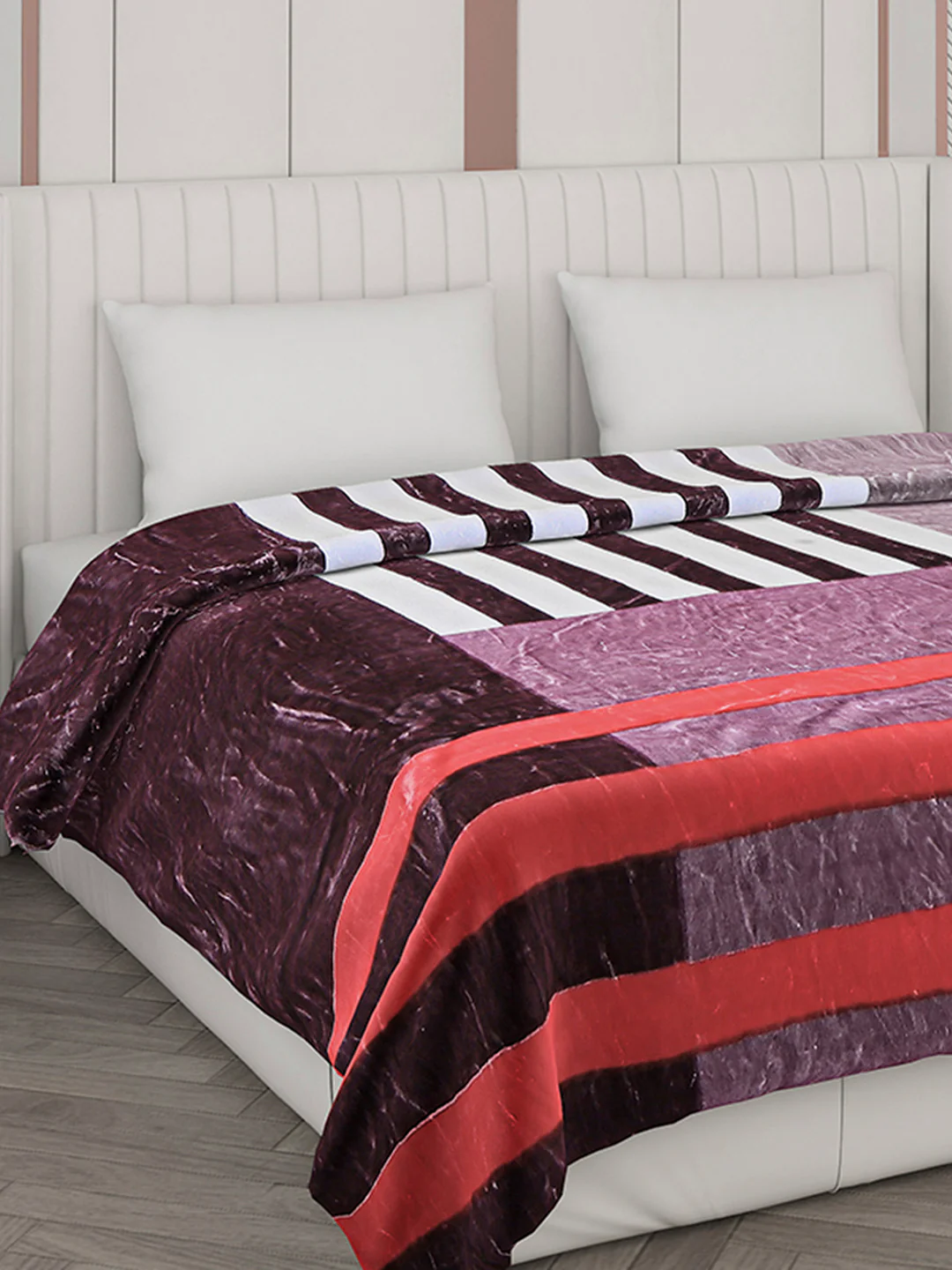 Printed Double Bed 596 GSM Blanket Samuel 2 Ply (Weight 3.15 kg)
