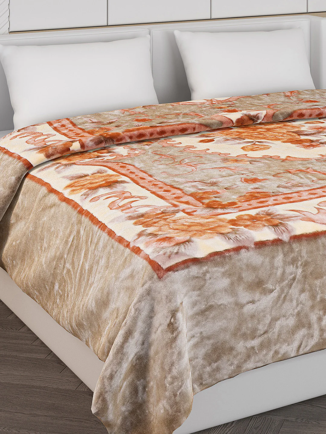 Printed Double Bed 757 GSM Blanket Alexander 2 Ply (Weight 4 kg)