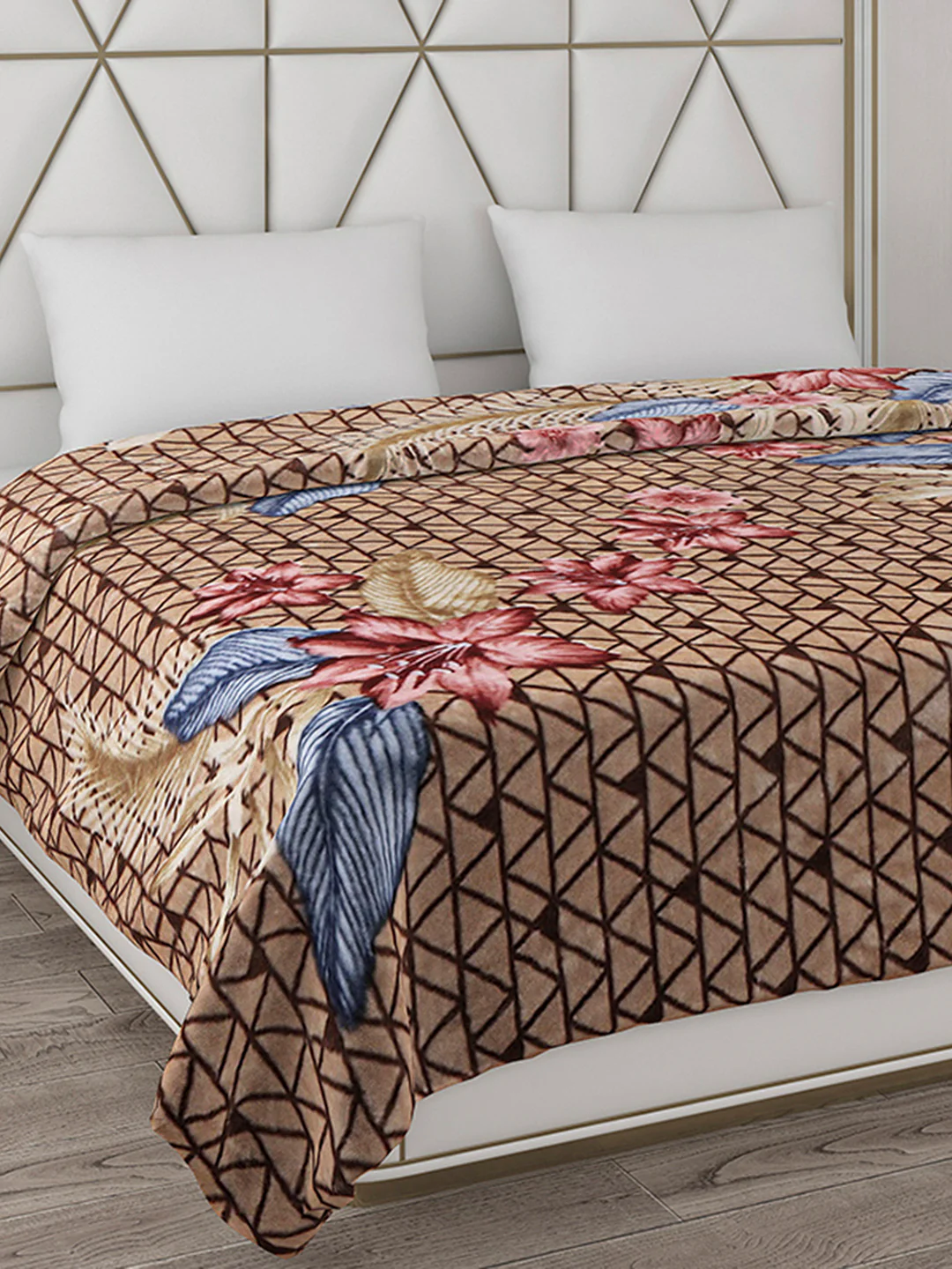 Printed Double Bed 800 GSM Blanket Bolt 1 Ply (Weight 4.3 kg)