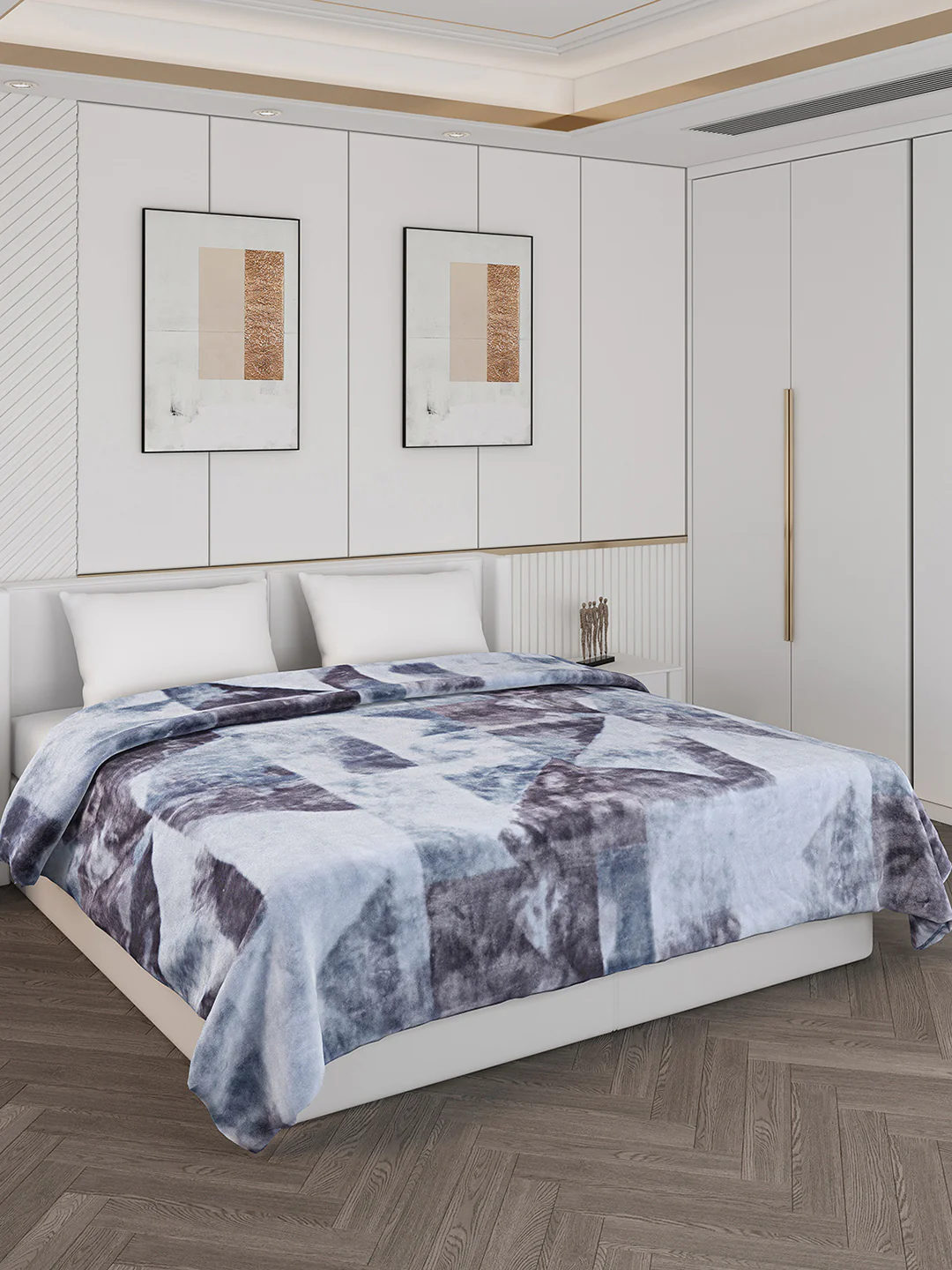Printed Double Bed 900 GSM Blanket for Heavy Winter -1 Ply (Weight 4.9 kg)