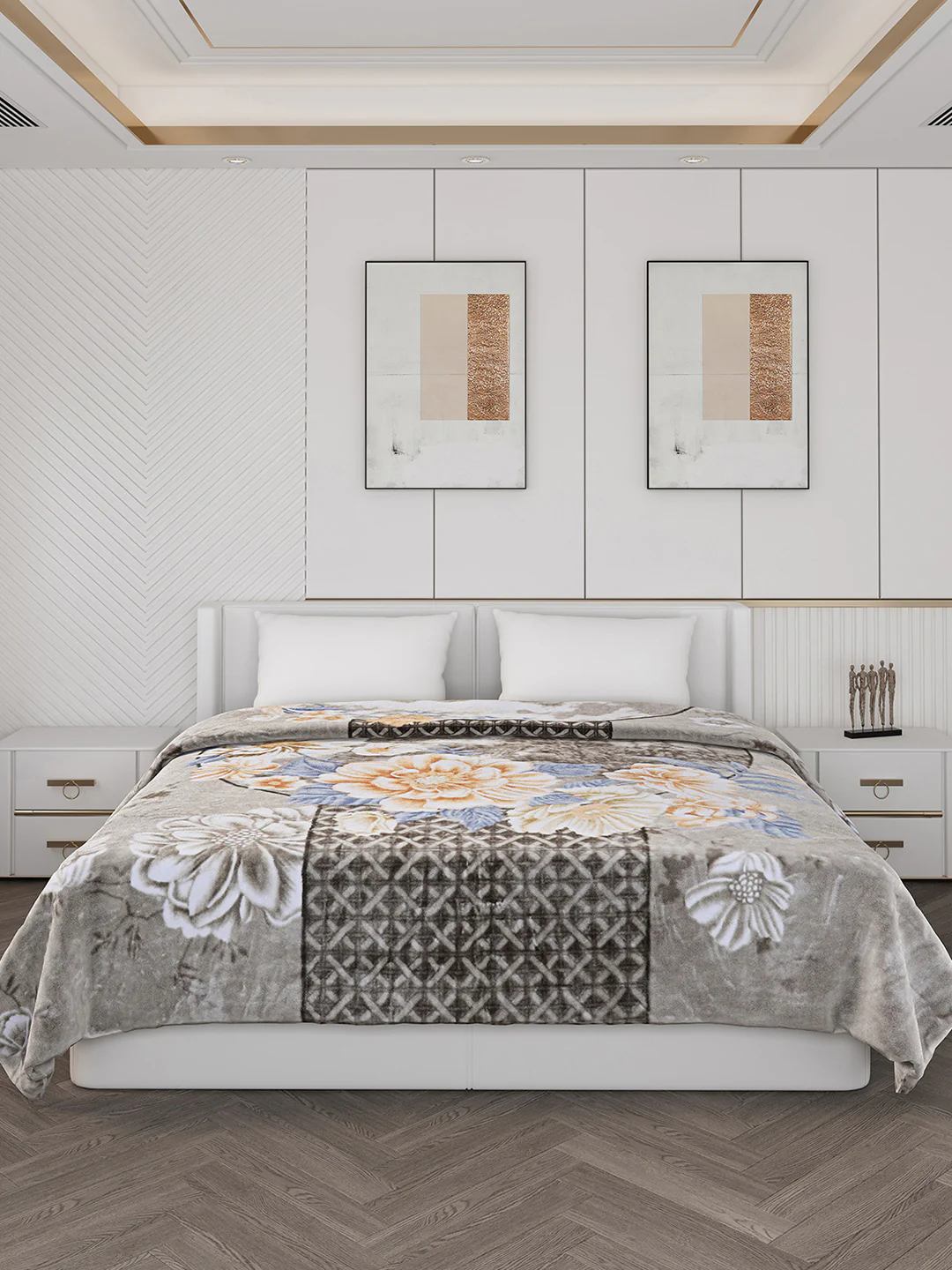 Printed Double Bed 928 GSM Blanket Embassy 1 Ply (Weight 4.9 kg) - Image 4